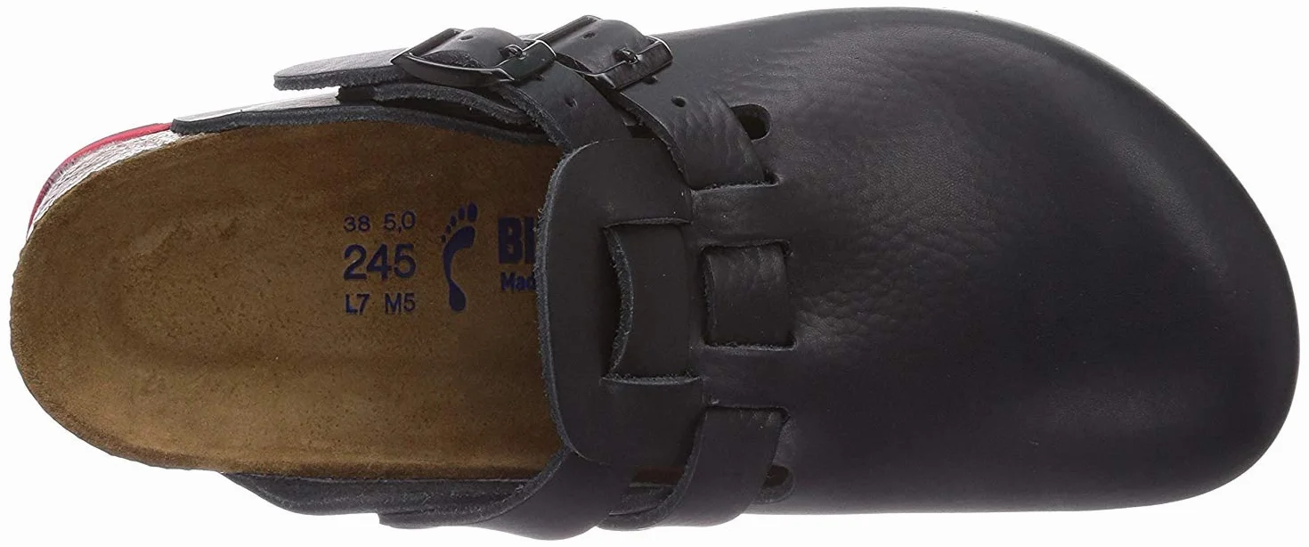 BIRKENSTOCK Damskie chodaki Kay SL skóra naturalna miękkie prześcieradło wąskie