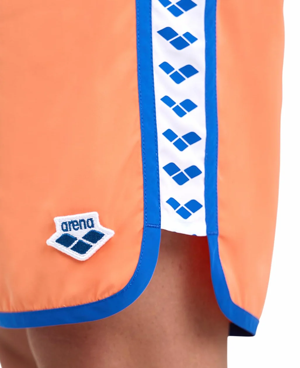 ARENA M Ikony Team Stripe Boxer Swim Trunks, NESPOLA-Royal, XL Men's, Nespola-royal, XL