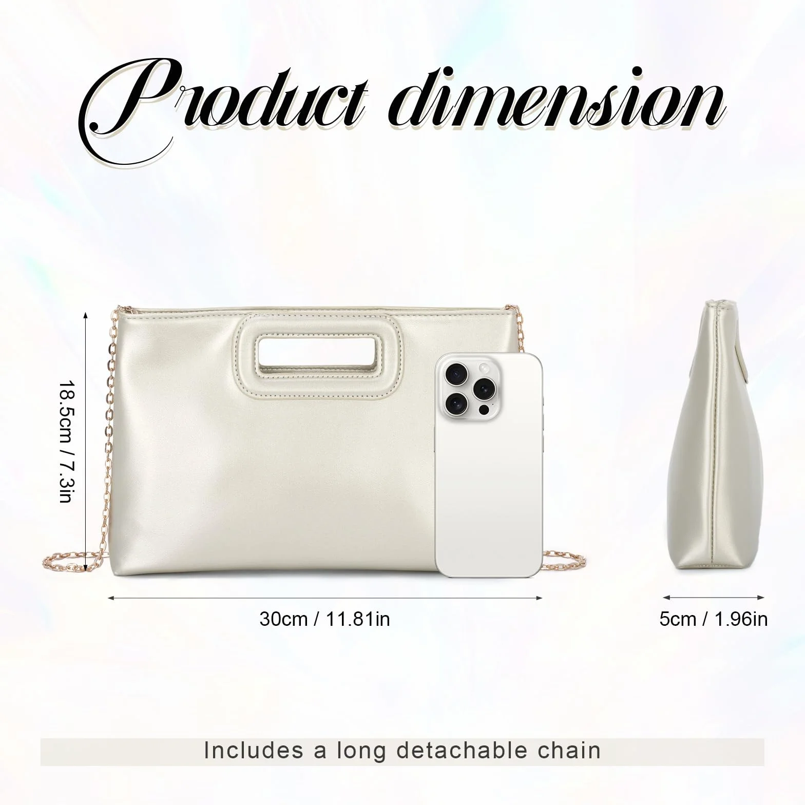 Fecialy Torebki kopertowe z górnym uchwytem dla kobiet elegancka formalna torebka wieczorowa skórzana torba na ramię crossbody z łańcuszkiem