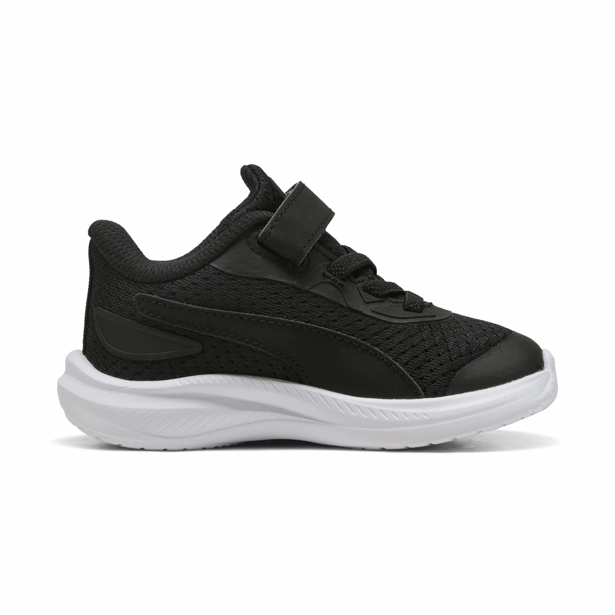 PUMA Unisex Baby Skyrocket 2 AC+ INF trampki, czarno-białe, srebrne, 40 EU, Puma Czarny PUMA Biały PUMA Srebrny, 8.5 UK