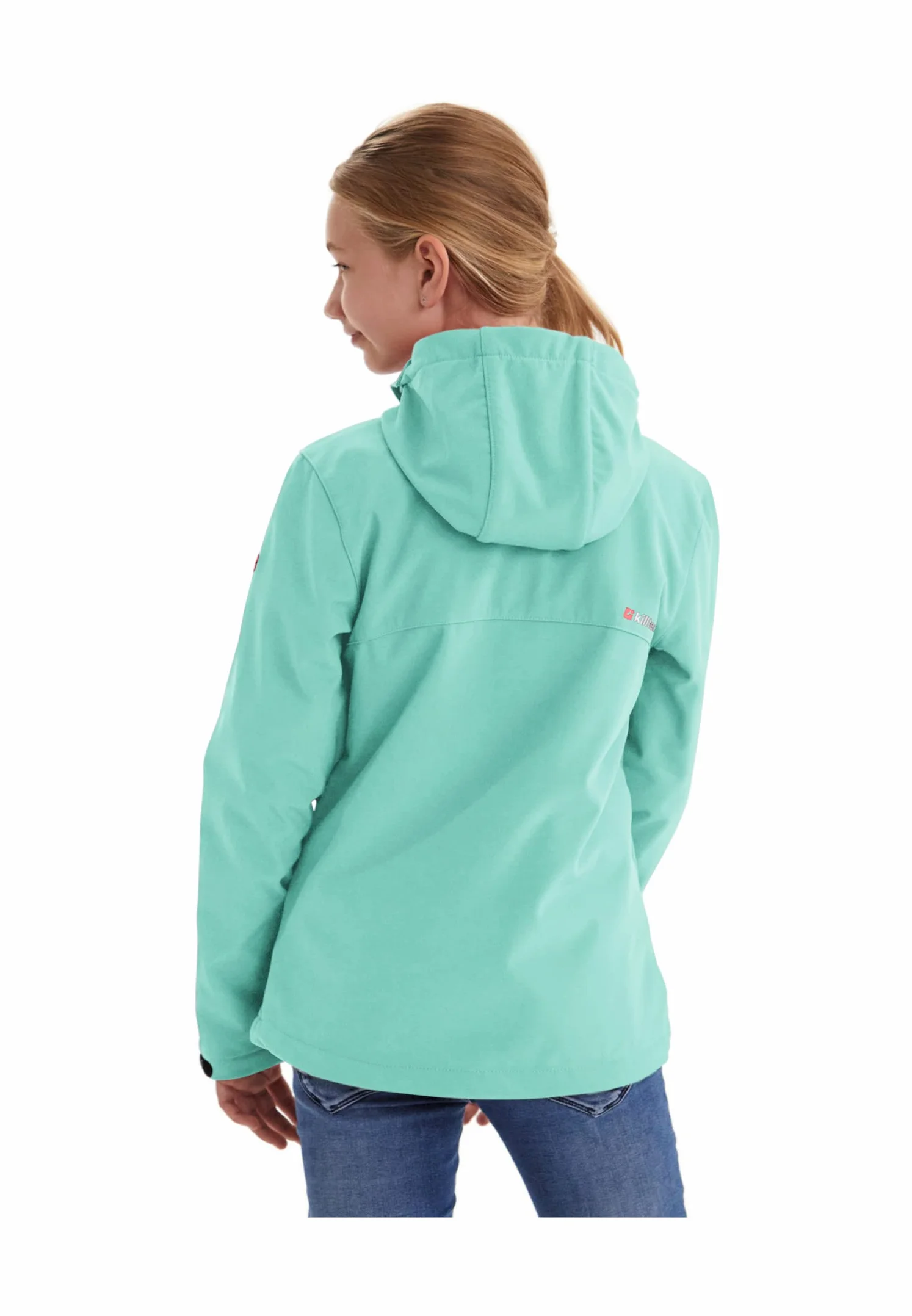 Killtec Kurtka softshell Kurtka softshell z kapturem wodoodporna 00238-dunkelanthra 176 Dziewczynki Girls Softshelljacke