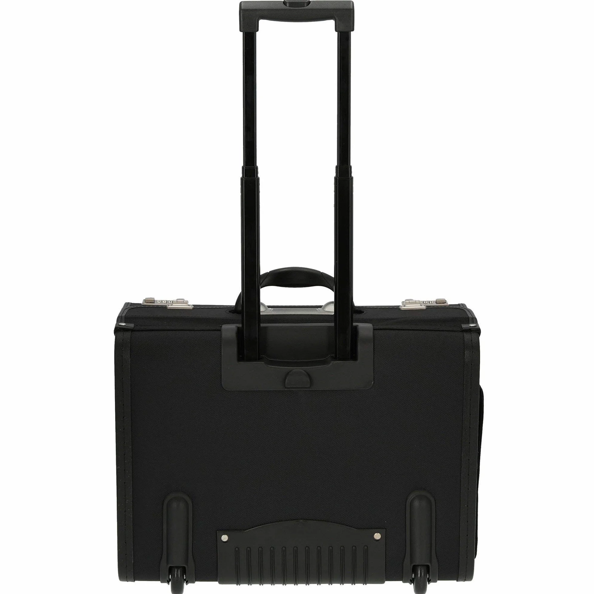 Walizka pilotka, walizka na kółkach, 46 cm, kieszeń na laptopa, czarny, 48 cm