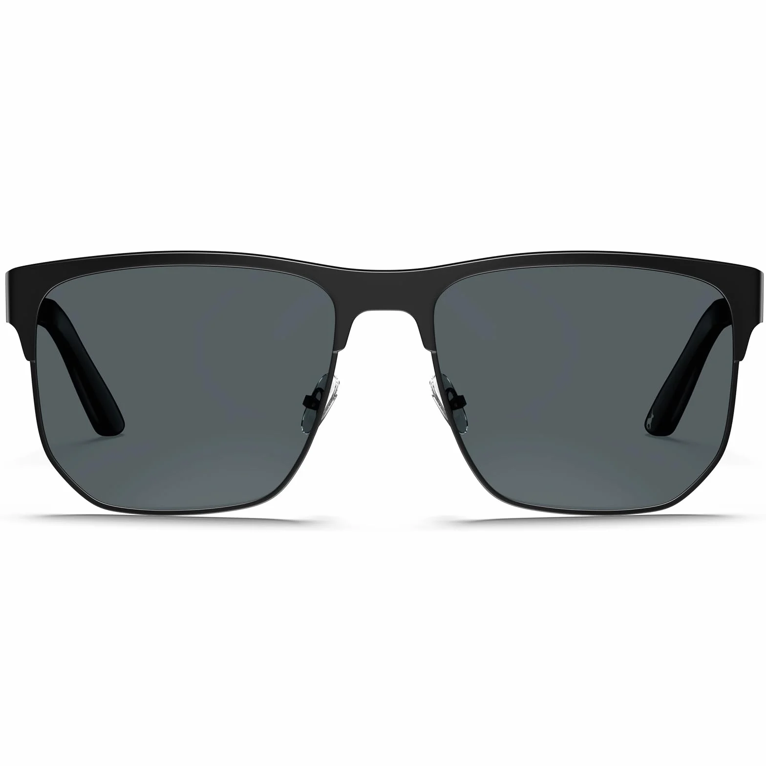 CARFIA Męskie okulary przeciwsłoneczne z polaryzacją, UV400 Retro Metalowe prostokątne okulary przeciwsłoneczne do jazdy i wędkowania CA5227