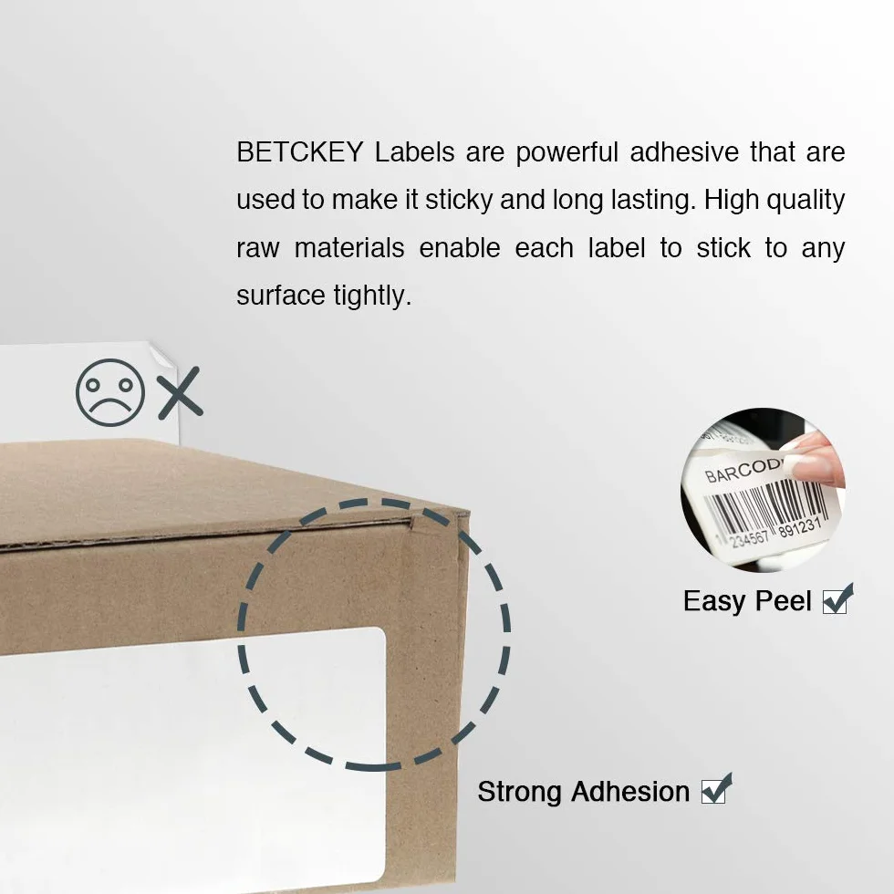 BETCKEY - 2 Rolek 99010 Etykiet Kompatybilne z DYMO S0722370, 28mm x 89mm, 700 Etykiety Adresowe Sztuk do LabelWriter 450 4XL, NIE do 550/5XL
