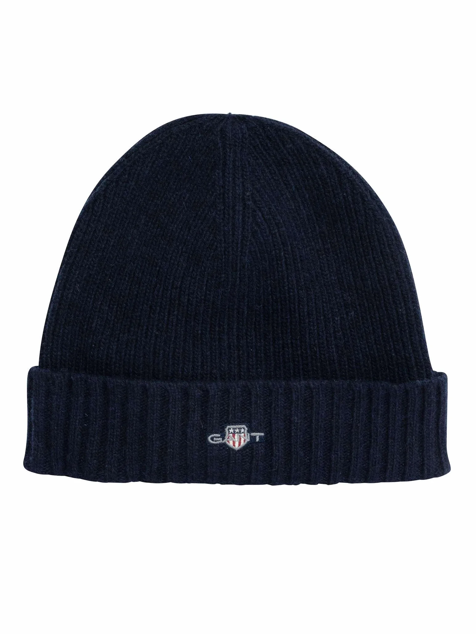 GANT Czapka beanie, uniseks Shield Wool, morski, Rozmiar uniwersalny