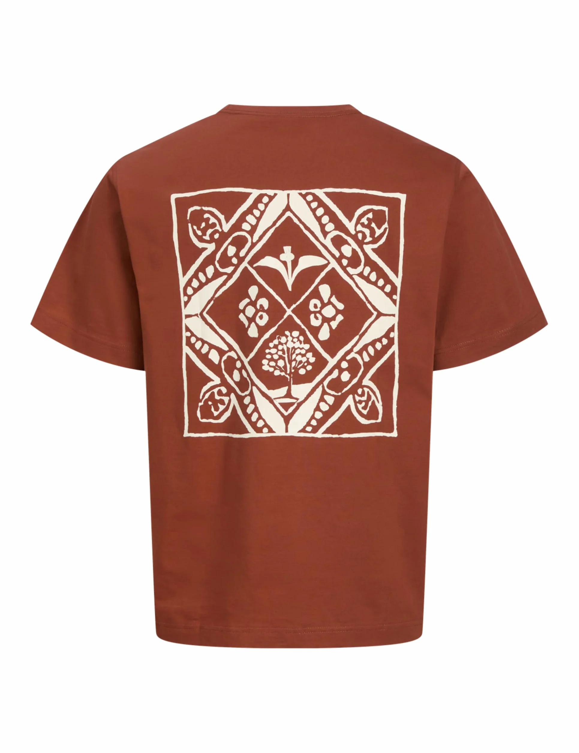 Jack & Jones Jorparos Easter Sketch Tee SS Crew Neck, Arabian Spice, S