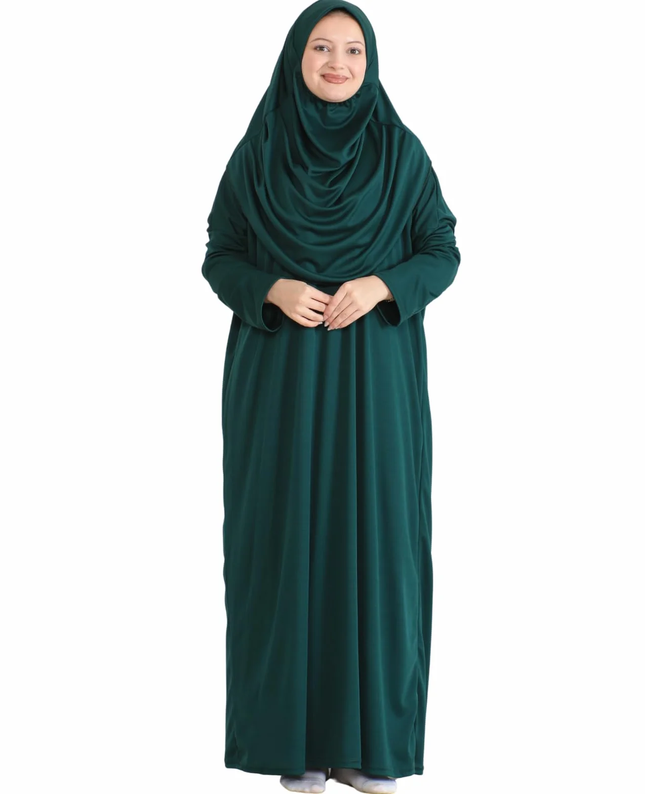 Prien Muzułmańska sukienka dla kobiet z hidżabem, Abaya, zestaw ubrań do natychmiastowej modlitwy, odzież islamska, Dubai Kaftan Jilbab Burqa