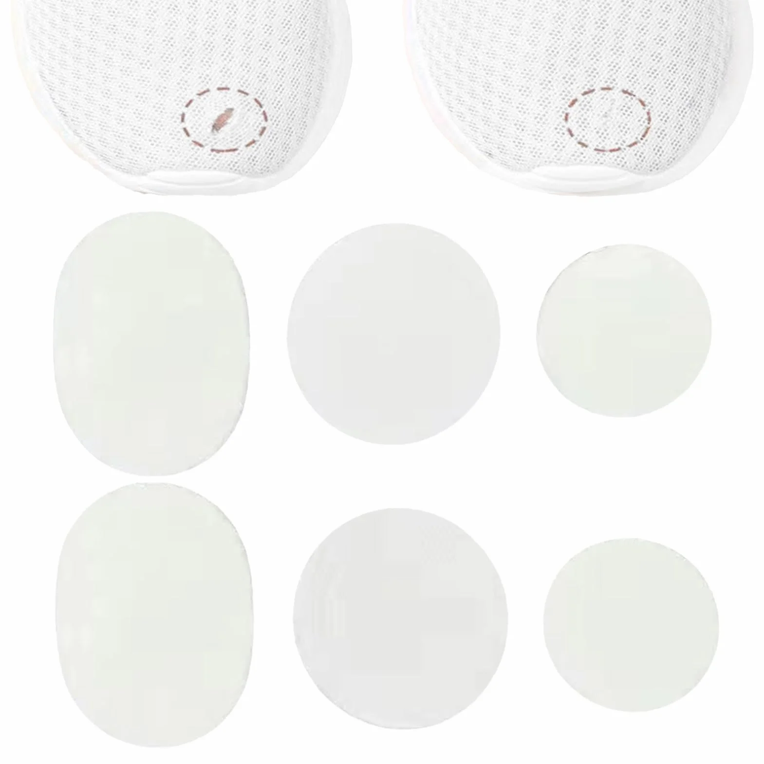 Shoe Repair Patches, Sneaker Insert Kit, 1.97x1.57in Non-Slip Heel Protectors, Authentic Wear-Resistant Material, Easy Apply Design for Shoe Maintenance Protection Use