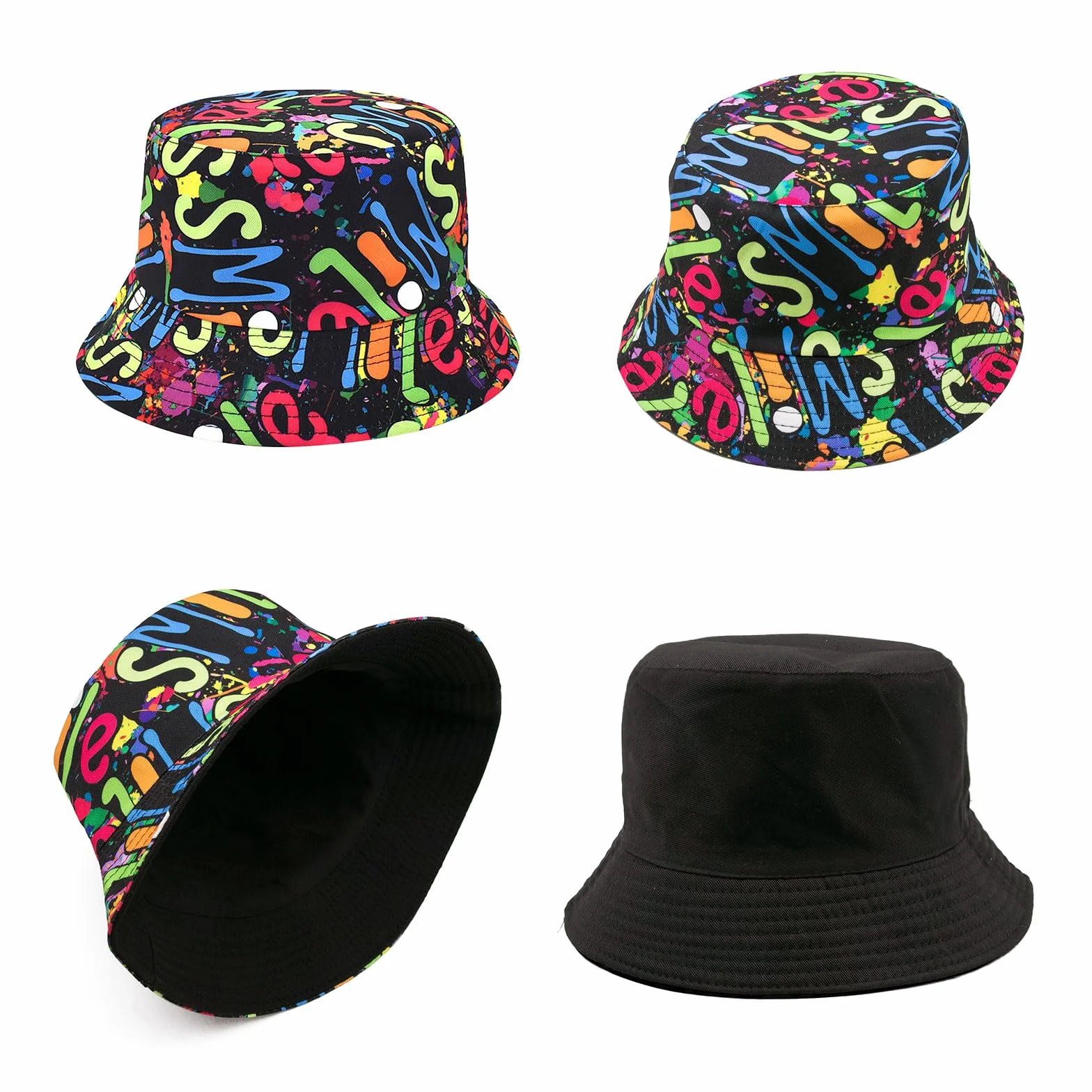 YAMEIZE Modny letni kapelusz typu bucket dla kobiet mężczyzn nastolatków dwustronny rybak stylowy dwustronny kapelusz grzybowy słońce wędrówki plaża na zewnątrz