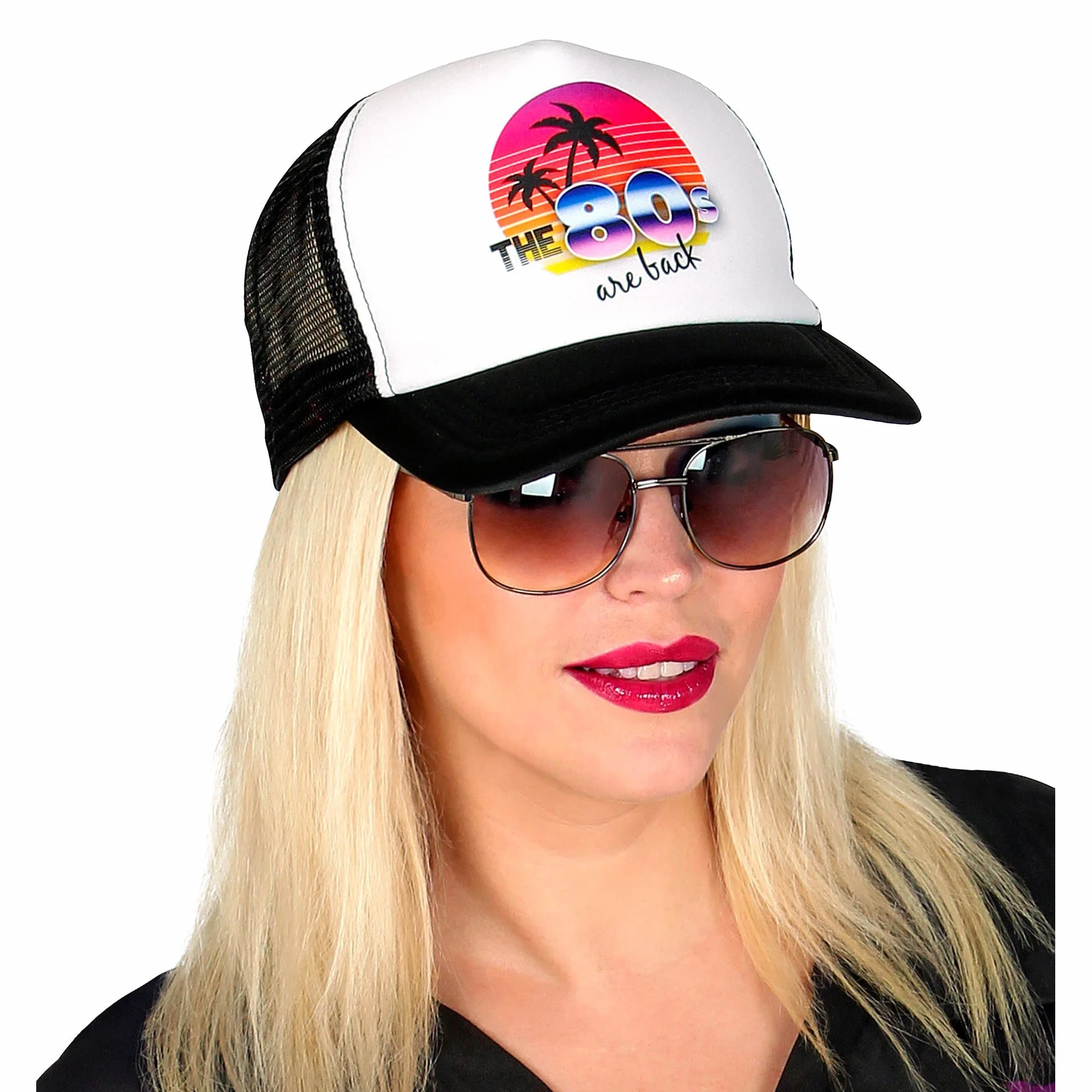 W WIDMANN MILANO Party Fashion - 14392 - Okulary 80s, okulary imprezowe, akcesoria, karnawał, akcesoria karnawałowe