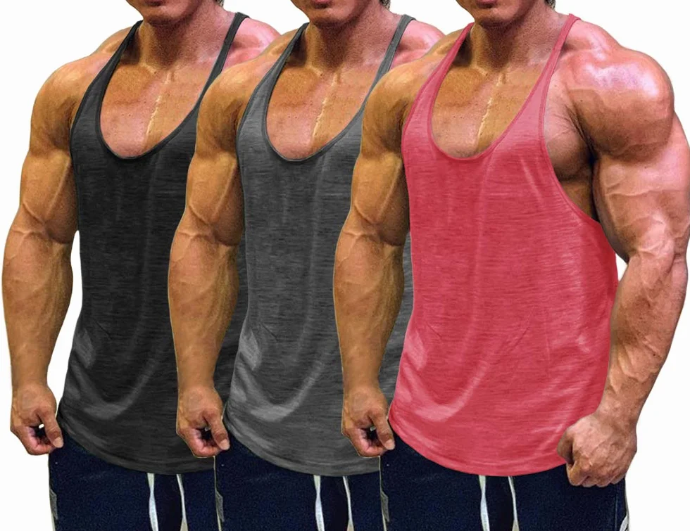 Muscle Cmdr Męska koszulka na ramiączkach, koszulka na ramiączkach, Y-Back Gym Fitness