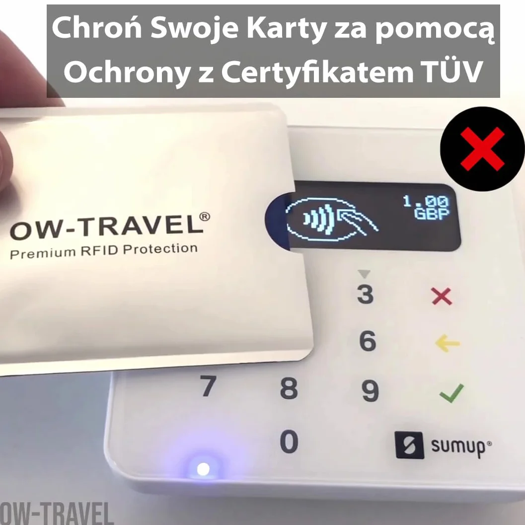 OW-Travel Etui na Karty RFID (10 Sztuk) I Etui na Paszportu (4 Sztuk) Ochrona Kart Zbliżeniowych. Blokada Karty RFID i Ochrona. Kartę Blokada Paszportu Bezpieczeństwa