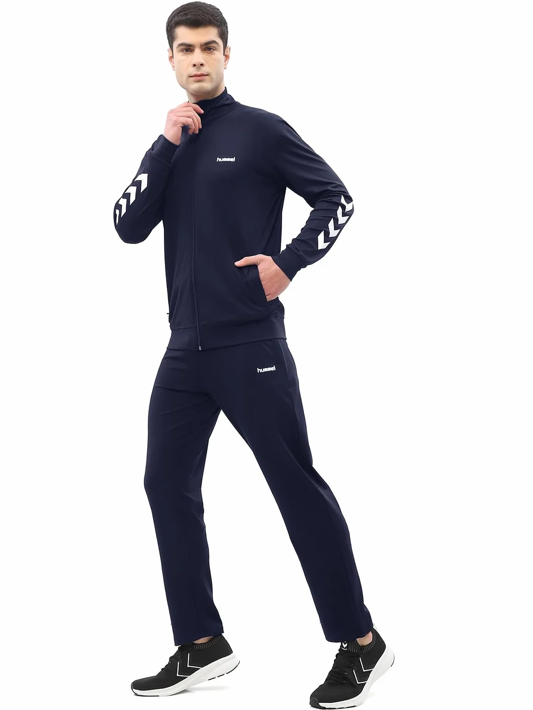 hummel 205876 męski zestaw Promo Poly Track Suit, bleu Marine, XL EU