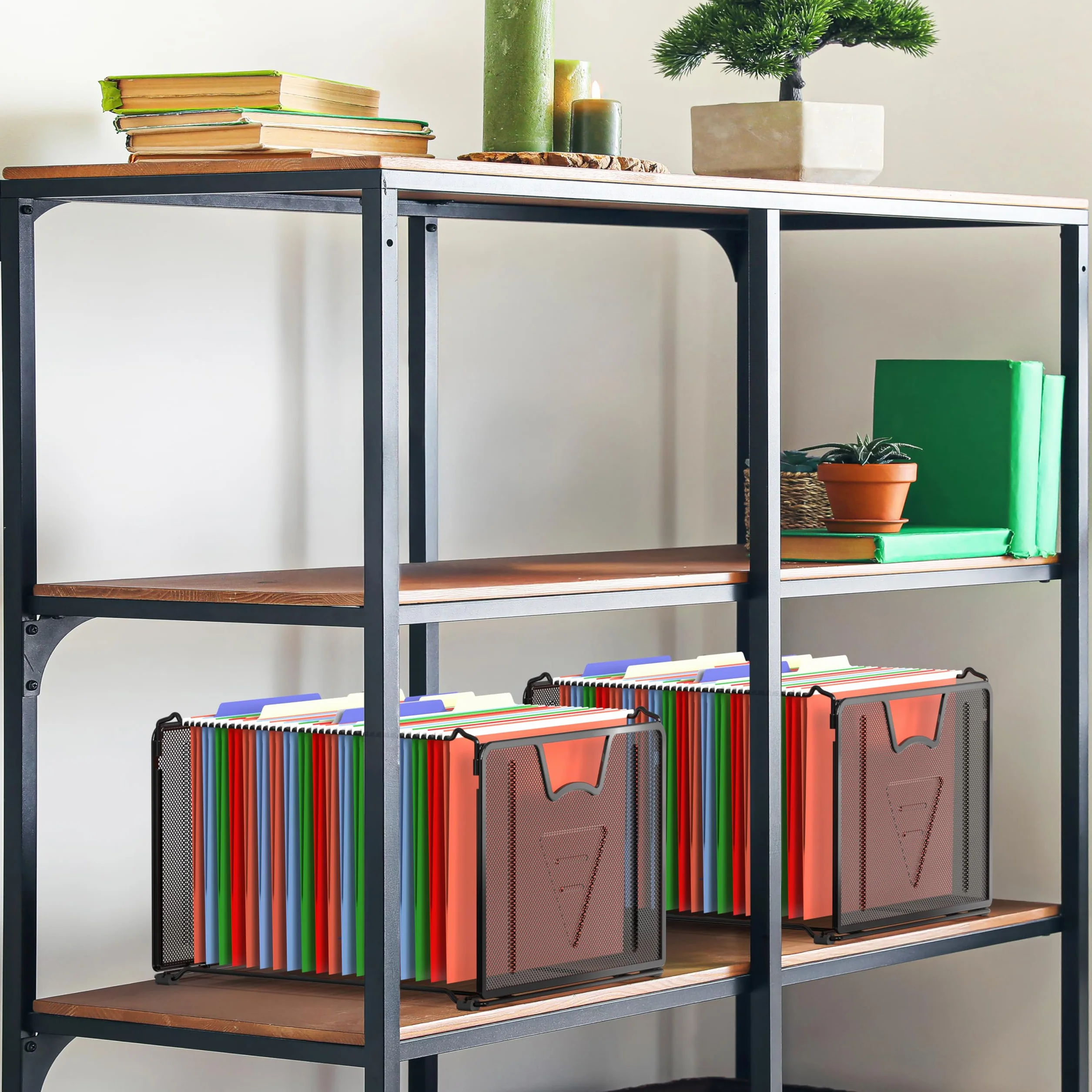 Simple Houseware Wiszący organizer na dokumenty, czarny