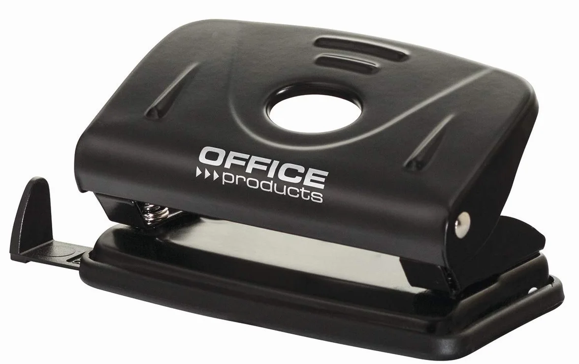 Dziurkacz OFFICE PRODUCTS Dziurkuje do 12 Kartek Metal Czarny/Drobne Akcesoria Biurowe/Typ-Standard/Materiał-Metal/Ilość Kartek-12 / Kolor-Czarny/Rozmiar-A4/A5/A6/888