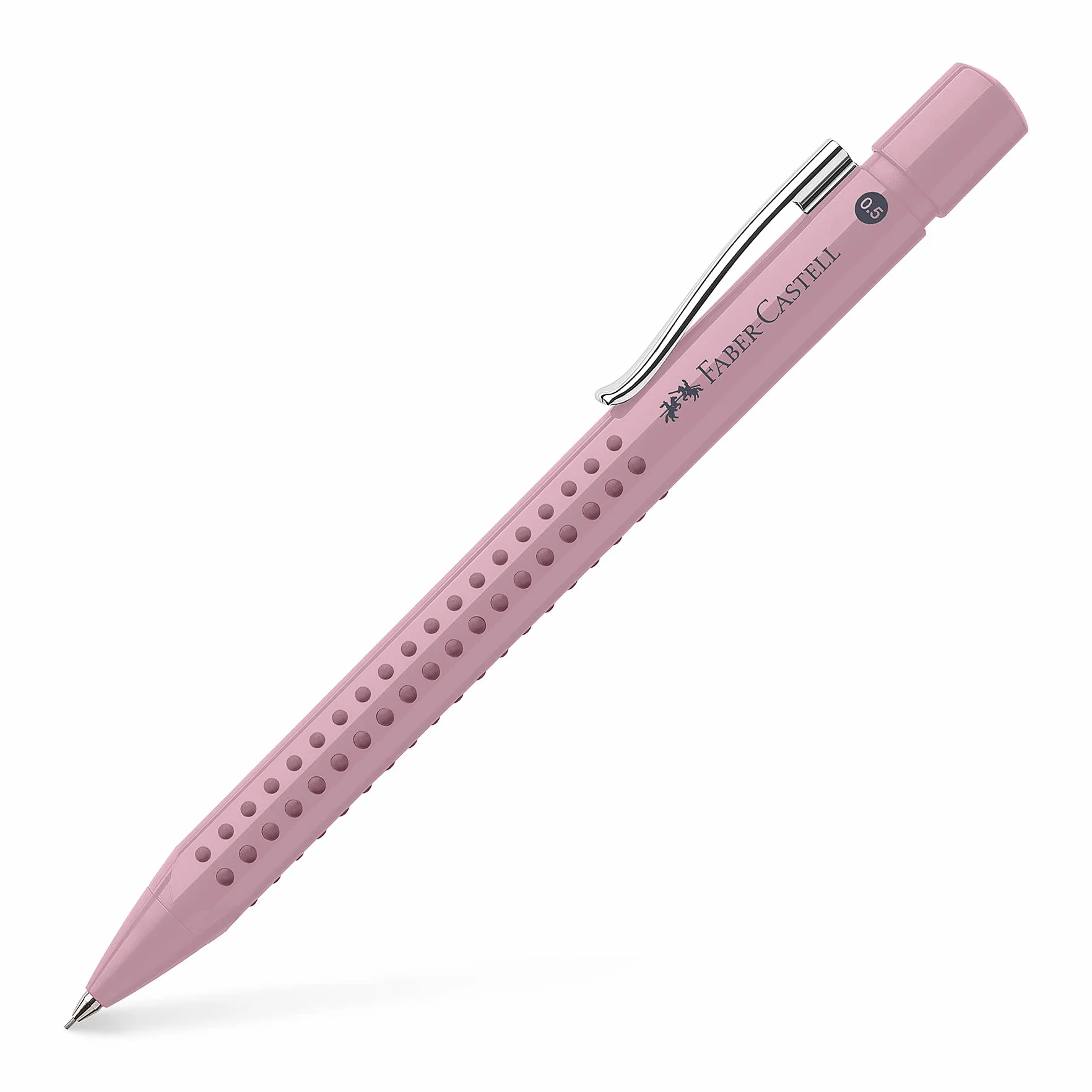 FABER-CASTELL 231051 – ołówek automatyczny Grip 2010, grubość 0,5 mm, kolor rose shadow, 1 wkład