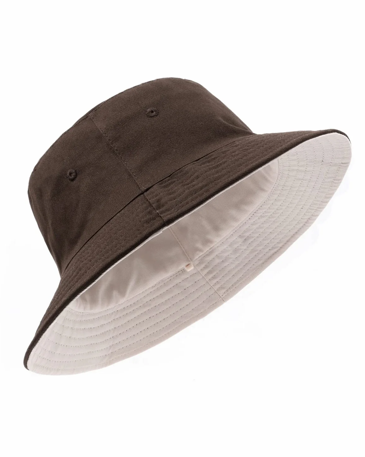 Zylioo Oversize XXL kapelusz typu bucket dla mężczyzn, odwracalne modne czapki rybackie, duży podróżny kapelusz przeciwsłoneczny dwustronny damski