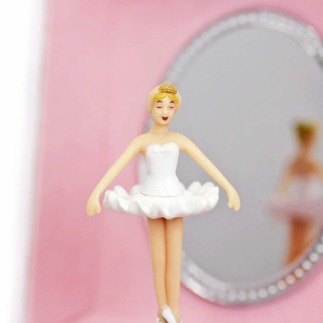Trousselier TROUS20975 Balerina Shoe Musical Cube Box - Różowy