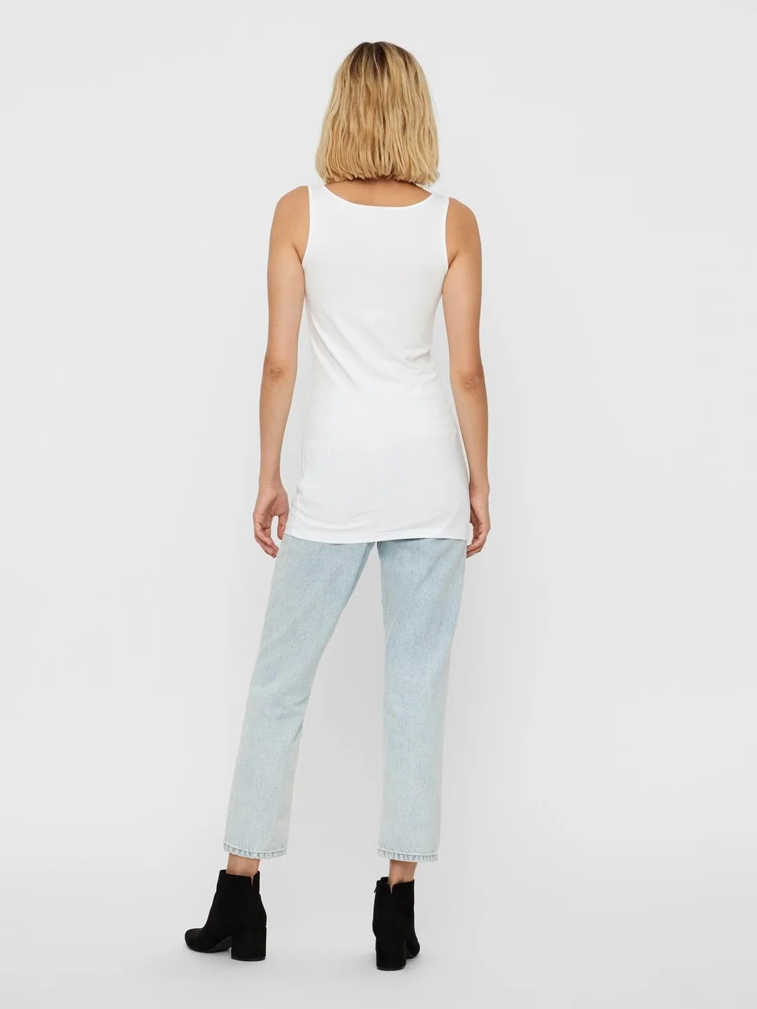 VERO MODA Top Kobiety Vmmaxi My Soft Long Tank Top Ga 3pack (3 w zestawie)