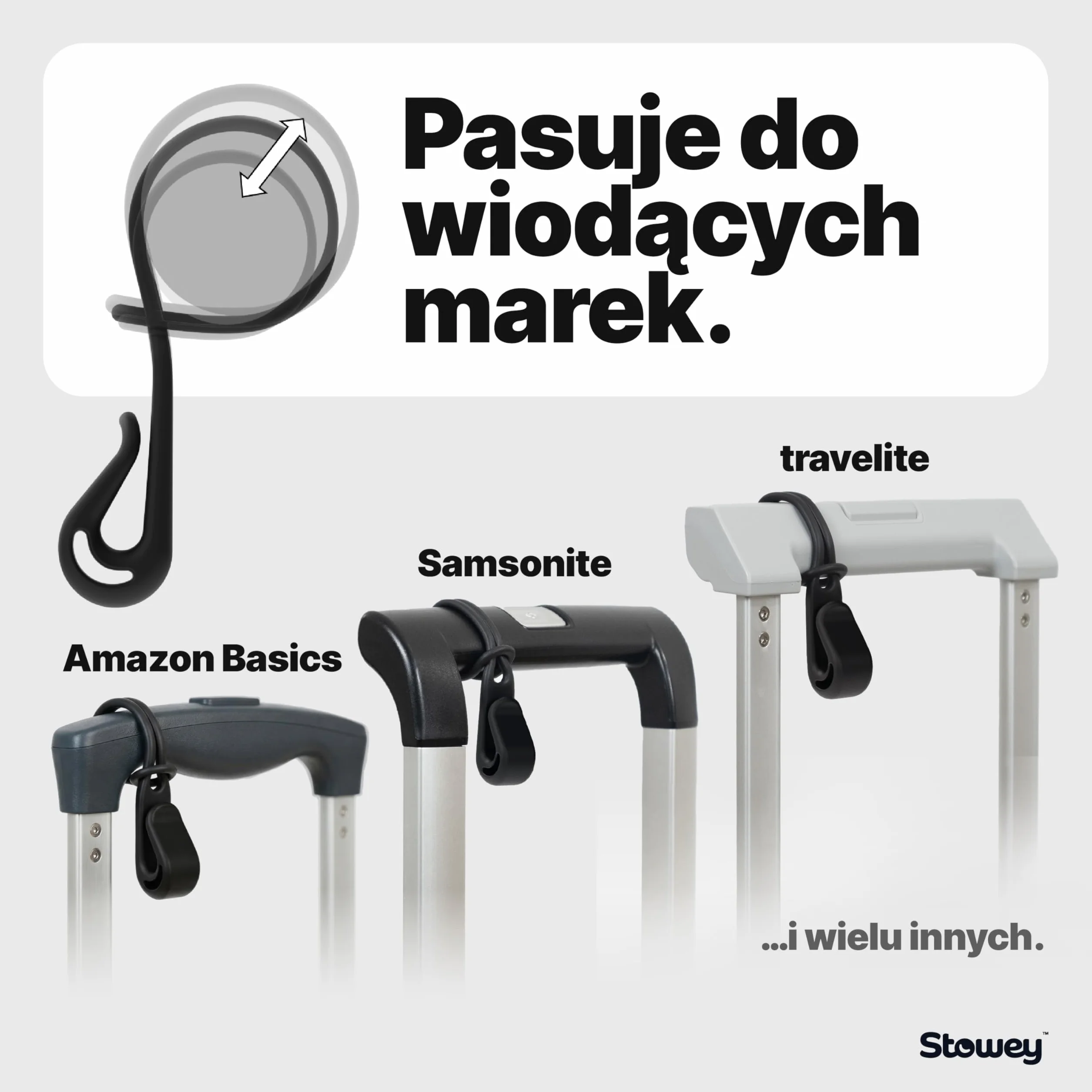 Luggage Hook Haczyki do walizki na kurtkę i torbę (2 szt.) – przydatne haczyki podróżne utrzymują akcesoria podróżne do 10 kg, fajny prezent dla osób podróżujących i stewardessy, 2 sztuki w opakowaniu