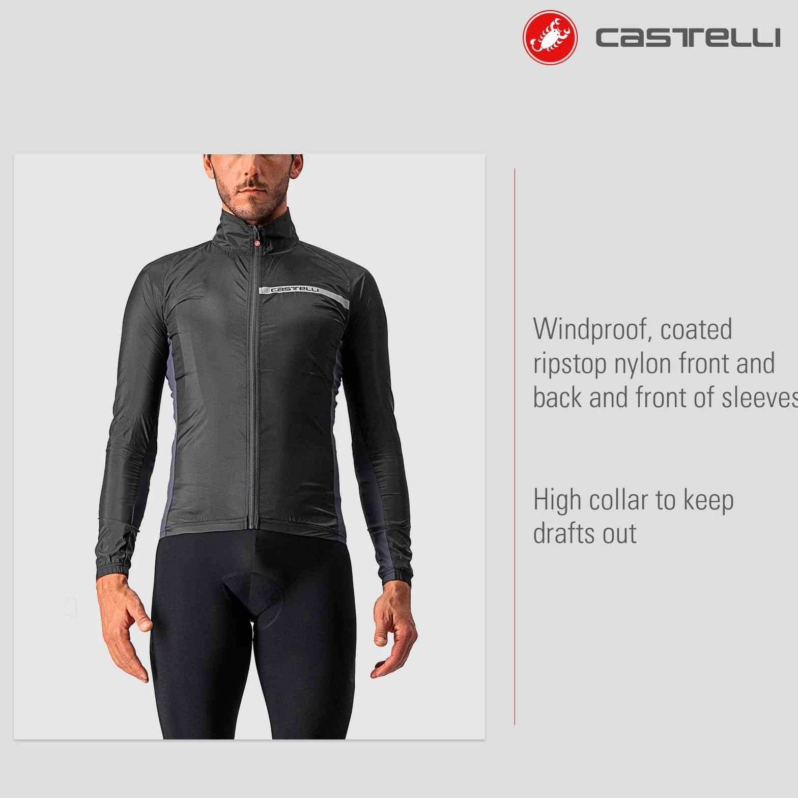 CASTELLI Kurtka Mężczyźni Squadra Stretch Jacket (1 w zestawie)