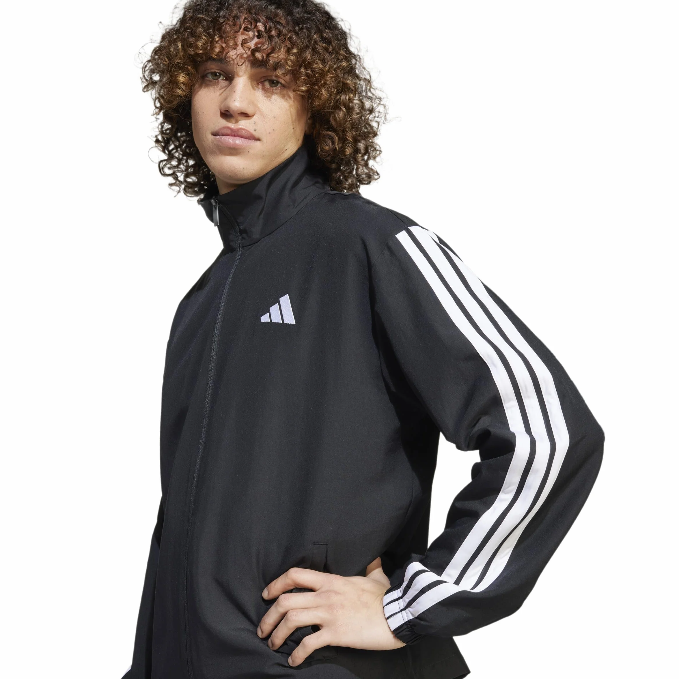 adidas Mężczyźni 3 STRIPES WOVEN TRACKSUITS, black, XXL