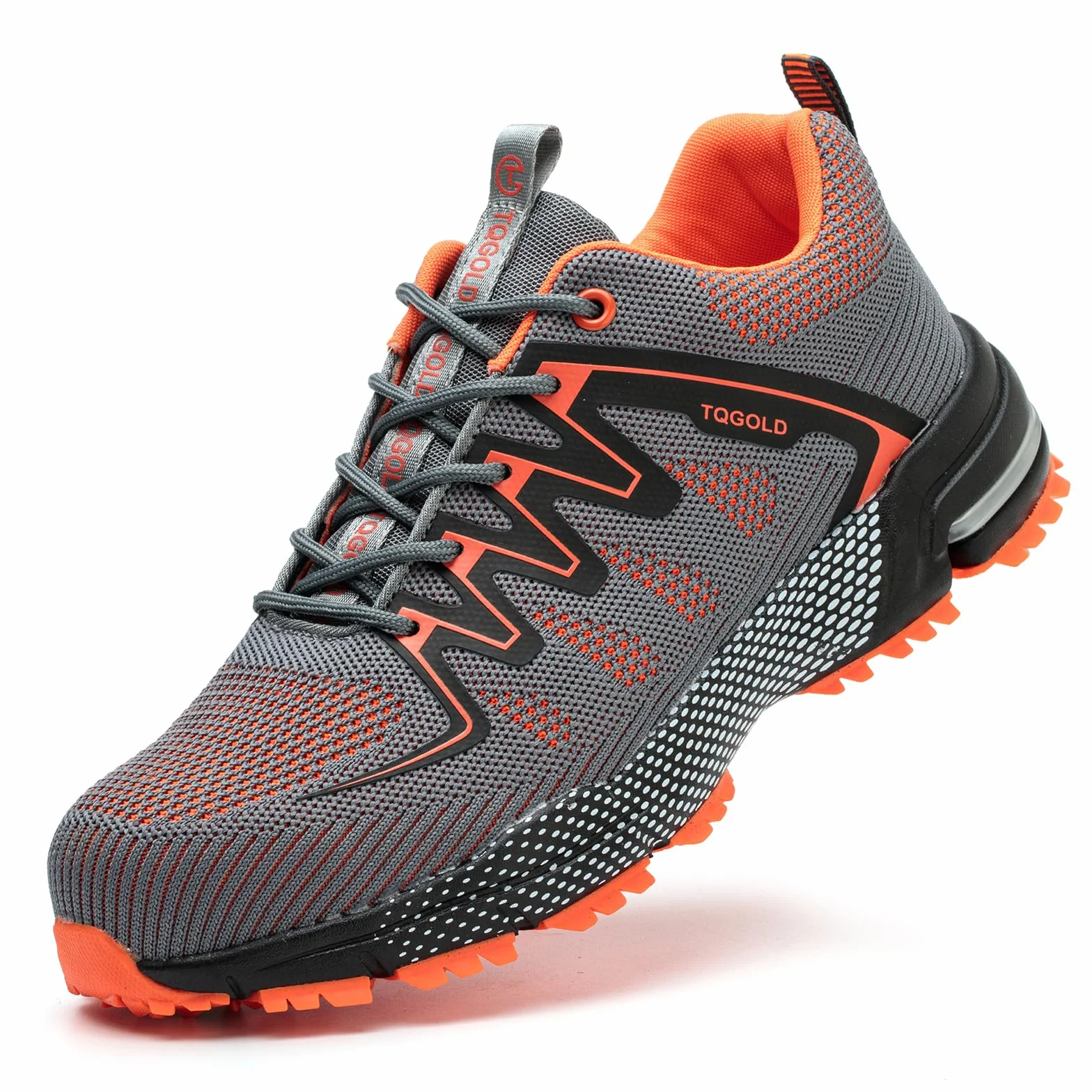 AONEGOLD Buty ochronne dla mężczyzn i kobiet, lekkie, stalowe noski, buty sportowe, oddychające, wygodne buty ochronne, antypoślizgowe, odporne na przebicie, buty robocze, 3,5-13UK