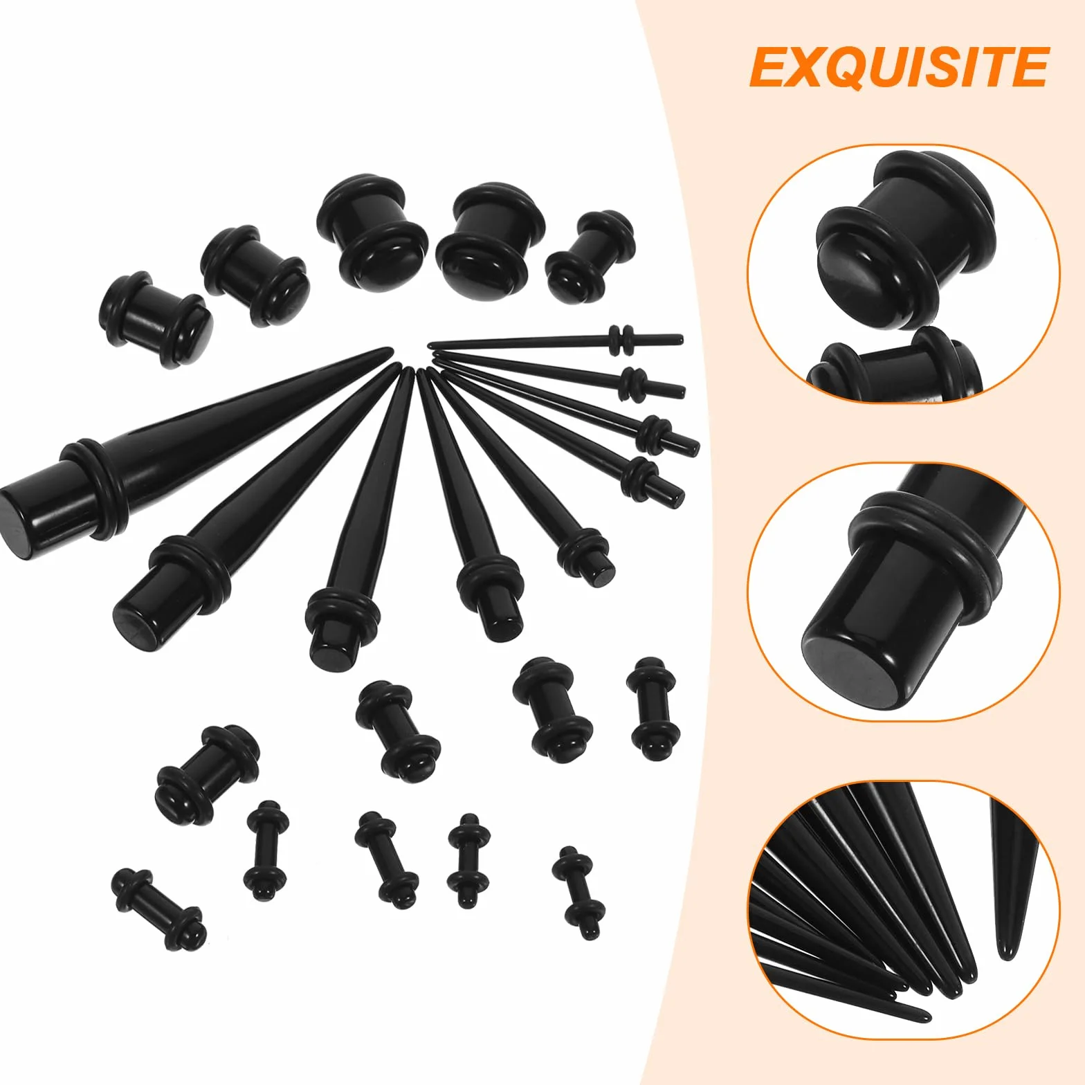 Zestaw rozpychaczy do uszu zestaw rozpychaczy do uszu ekspandera - Pack of 23
