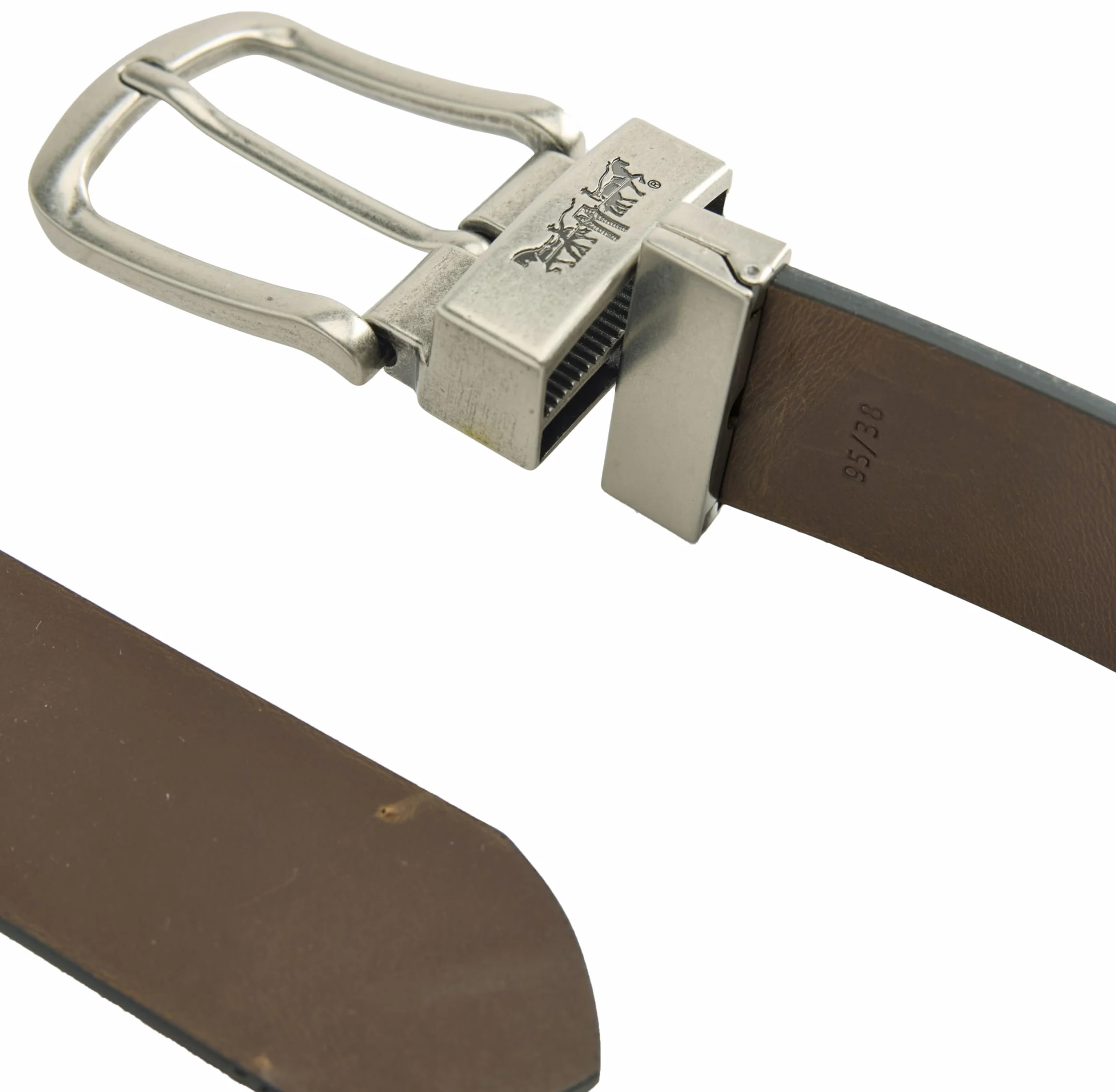 Levi's Men's Red TAB Mainline Bovine 50 Composition Leather Belt, Caviar, 95, Caviar, 95