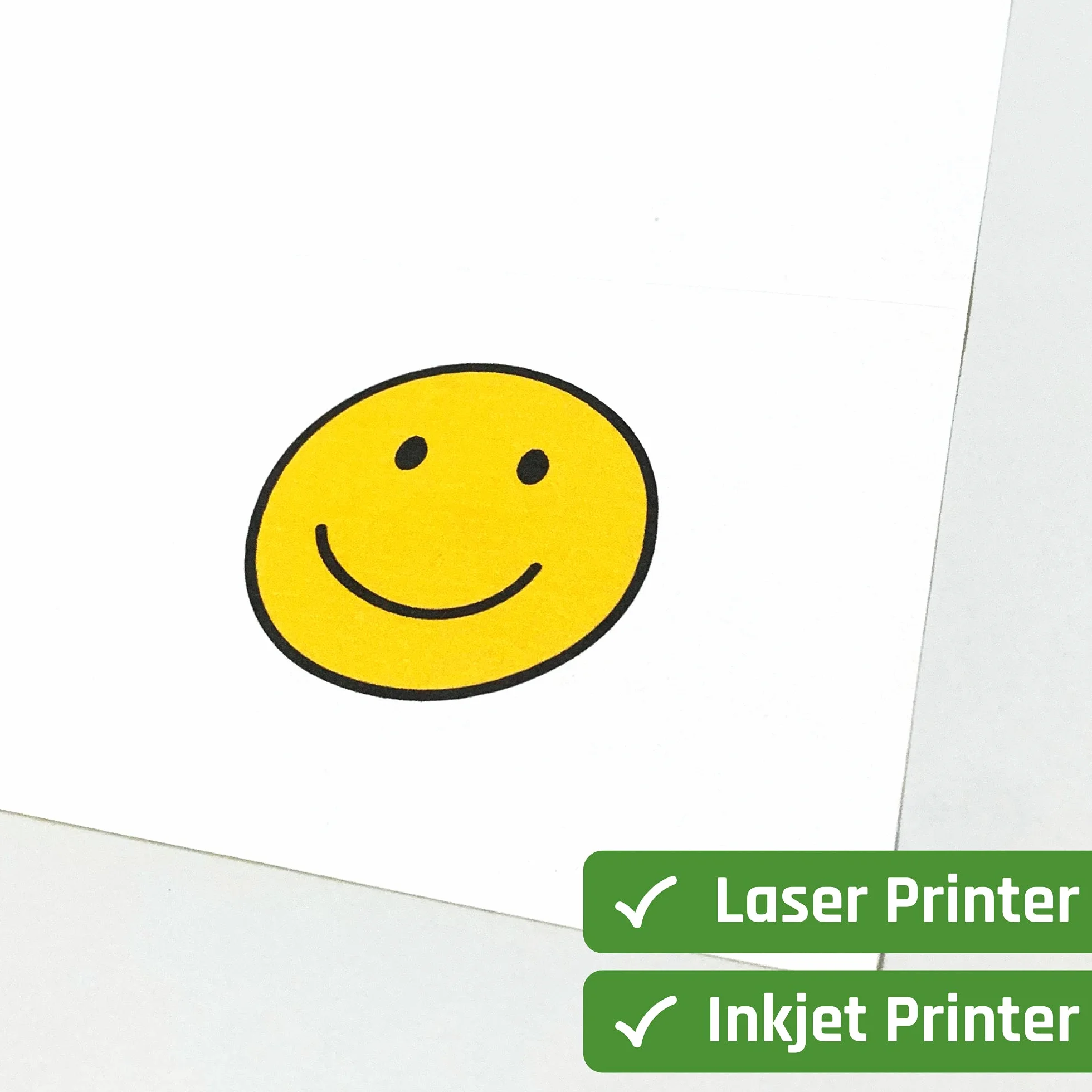 50 Arkuszy - Papier Naklejkowy A4 Samoprzylepny Do Drukarki Laserowe Atramentowej, Białe Etykiety