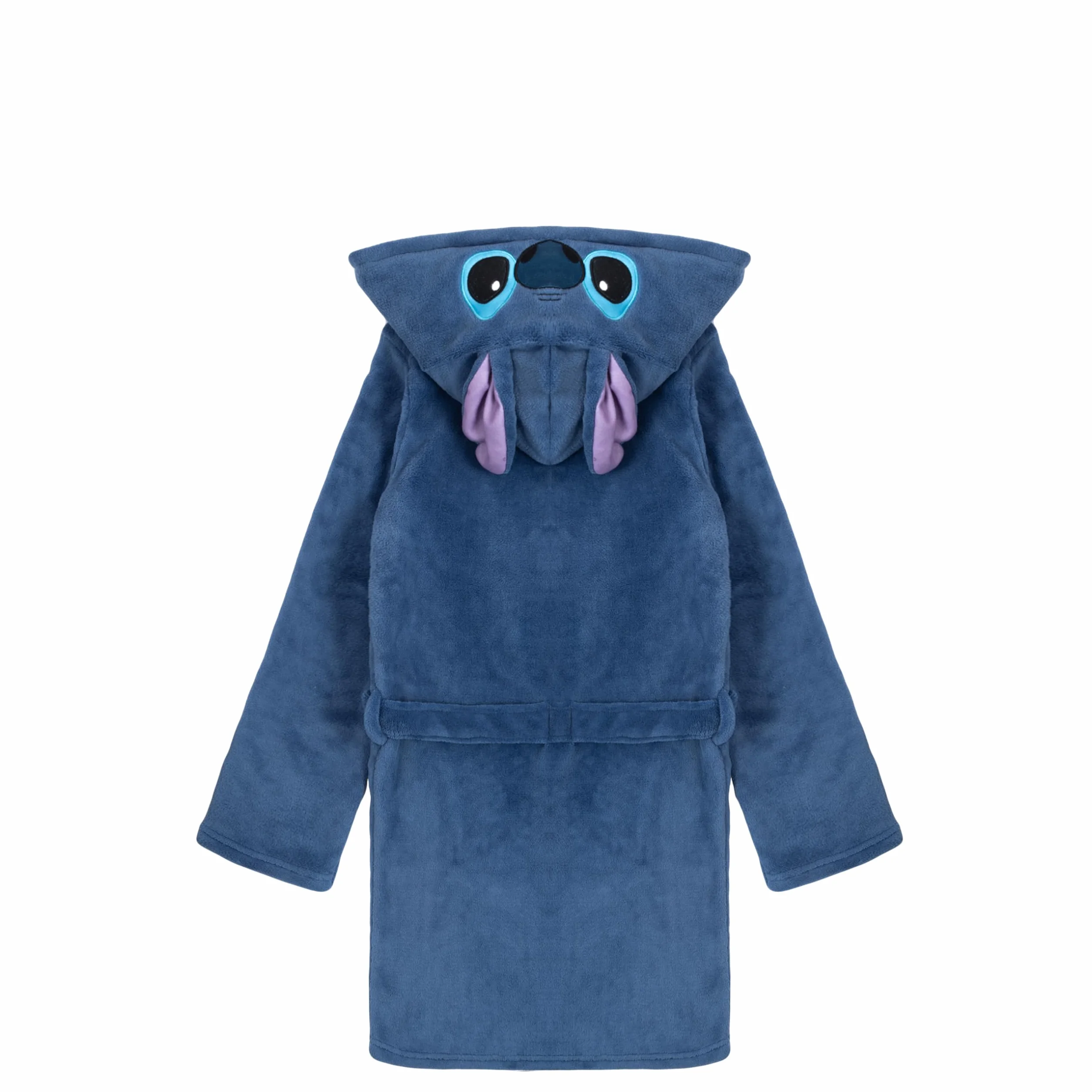Disney Lilo & Stitch szlafrok kąpielowy dla dziewcząt, polarowy szlafrok poranny z kapturem i uszami, płaszcz domowy, rozmiar od 128 do 176 cm