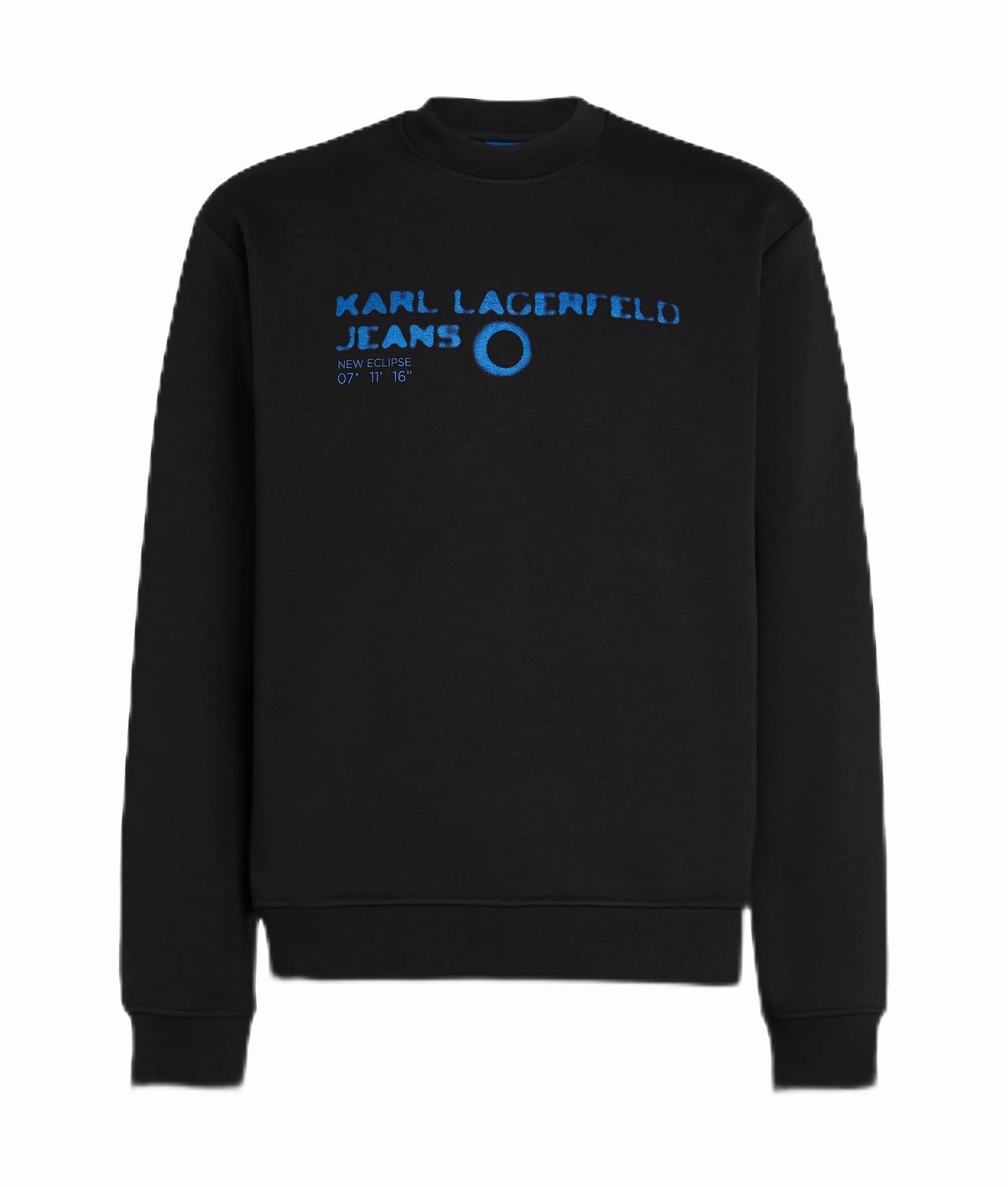 Karl Lagerfeld Jeans, Męskie, Bluza Z Logo Eclipse, Regular Fit, Czarny, S
