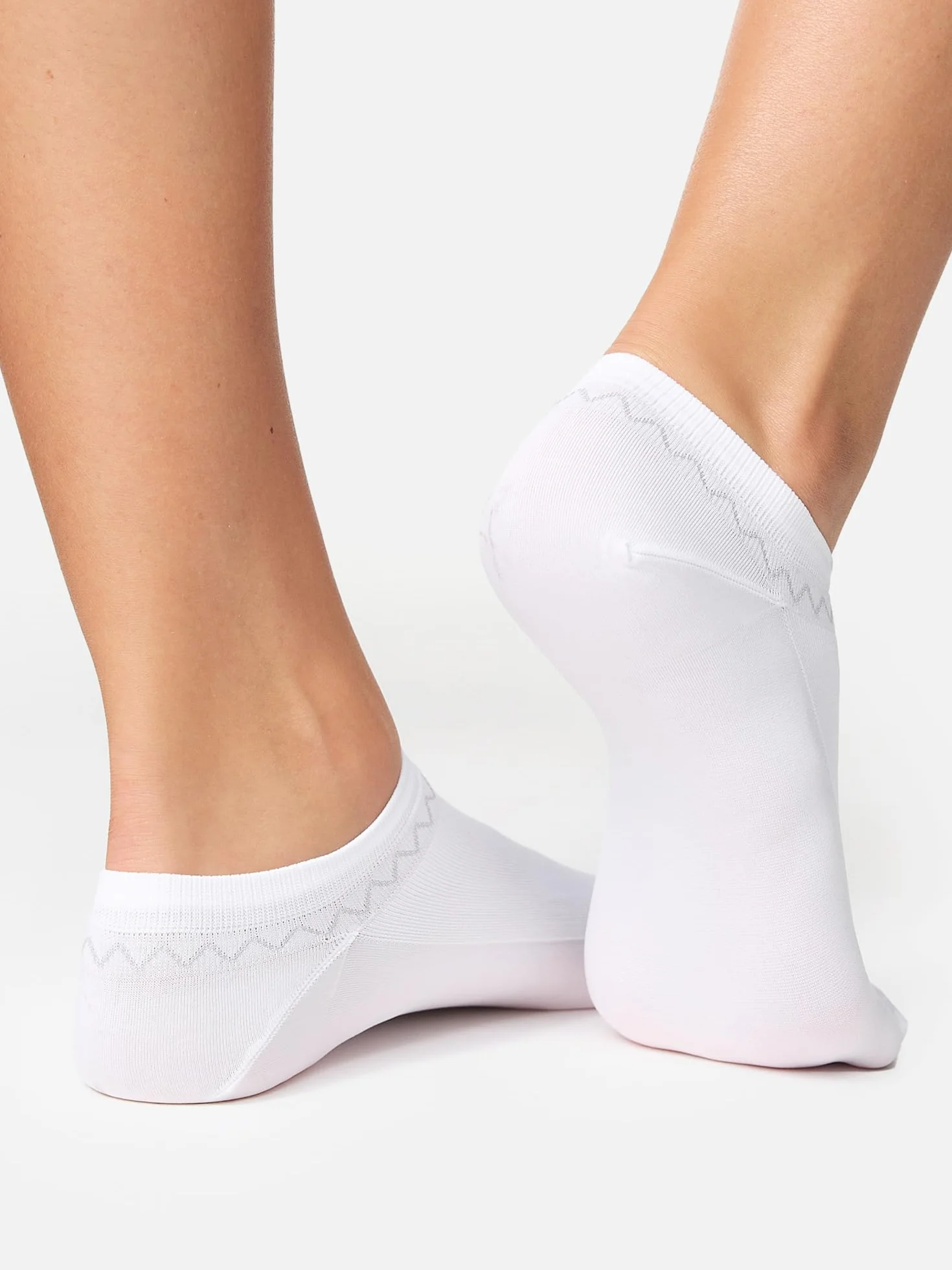 Nur Die Kobiety Sneaker Skarpety, Biały, 39-42 EU