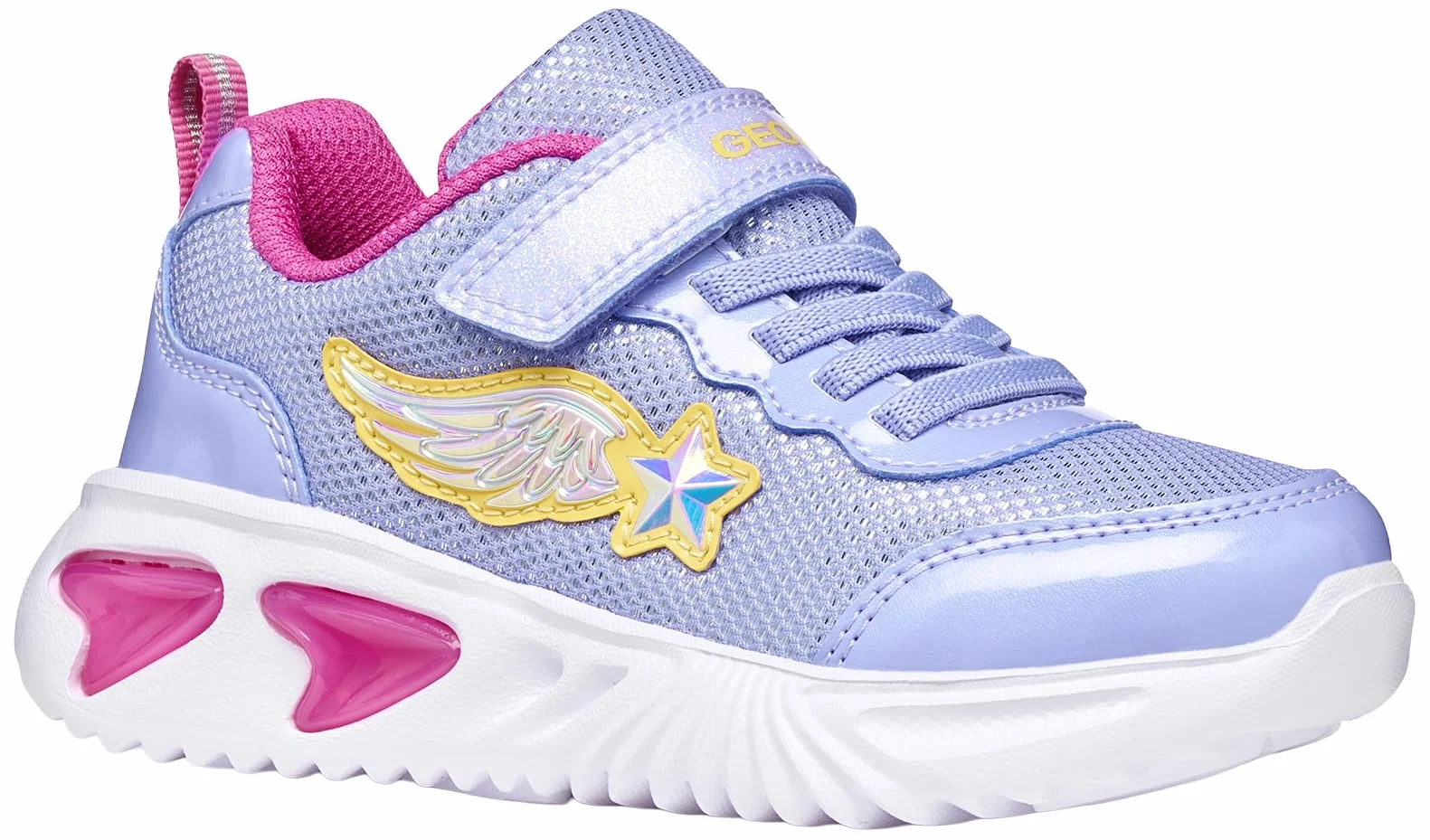 Geox J Assister Girl B Sneakers, lawendowe/fuksja, 31 EU