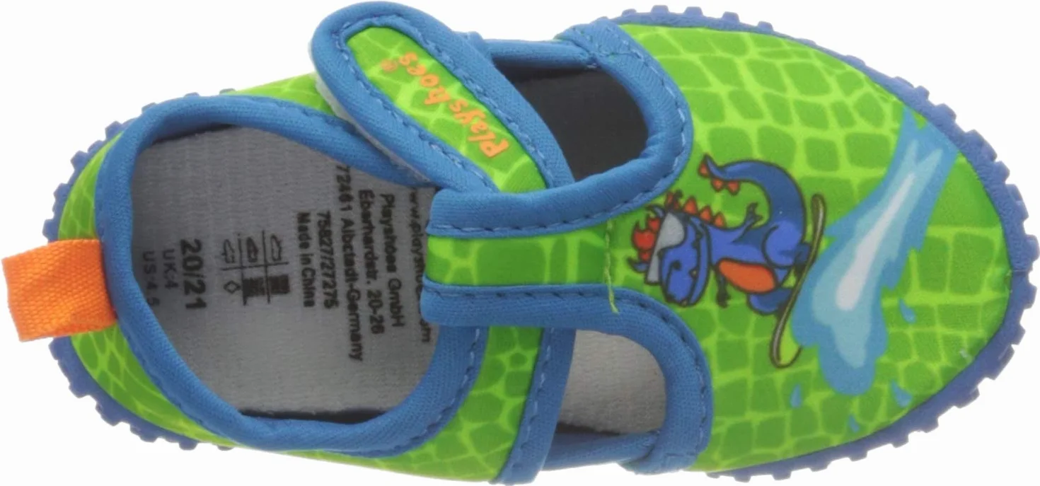 Playshoes Uniseks - dzieci Aqua-schuh DinoButy do biegania.