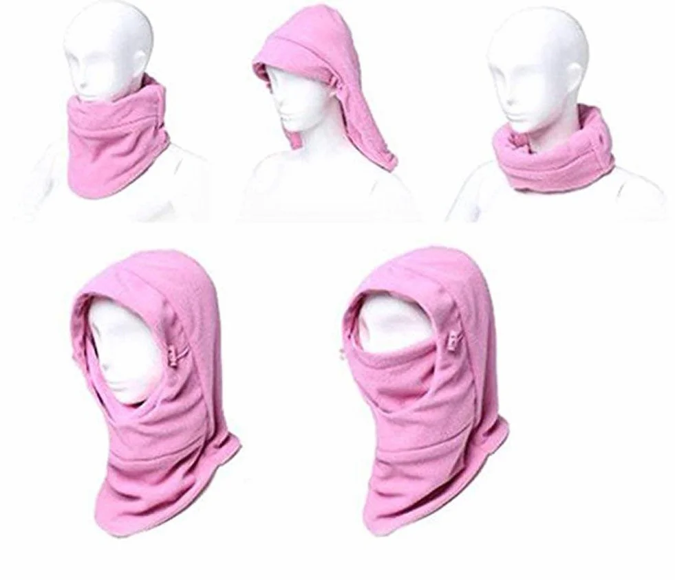 Unisex dziecięca czapka zimowa dla chłopców i dziewczynek, szal z kapturem, 5 w 1, kapelusz z ciepłym szalikiem, na narty, do uprawiania sportu, na zimę, czapka z daszkiem 4-15 lat (ciemnoniebieska)
