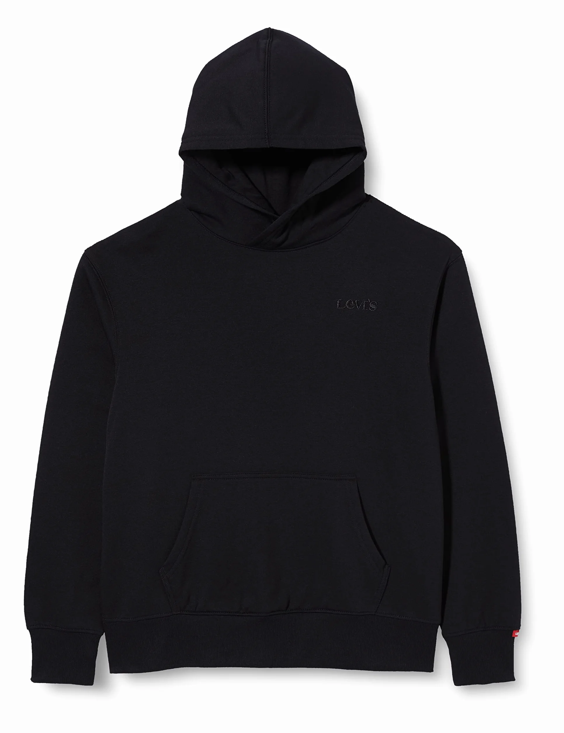 Levi's Kids Chłopięca Lvb Relaxed Core sweter HD bluza z kapturem, Czarny, 12 Lat