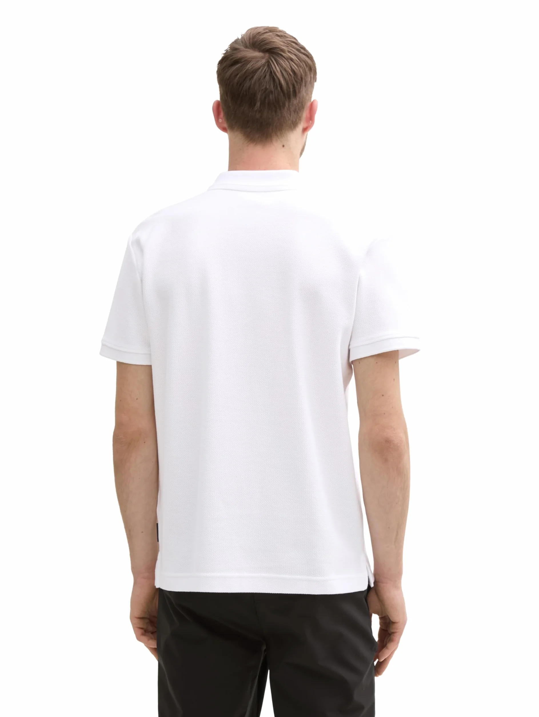 TOM TAILOR Męska koszulka polo, 20000 – biały, XL