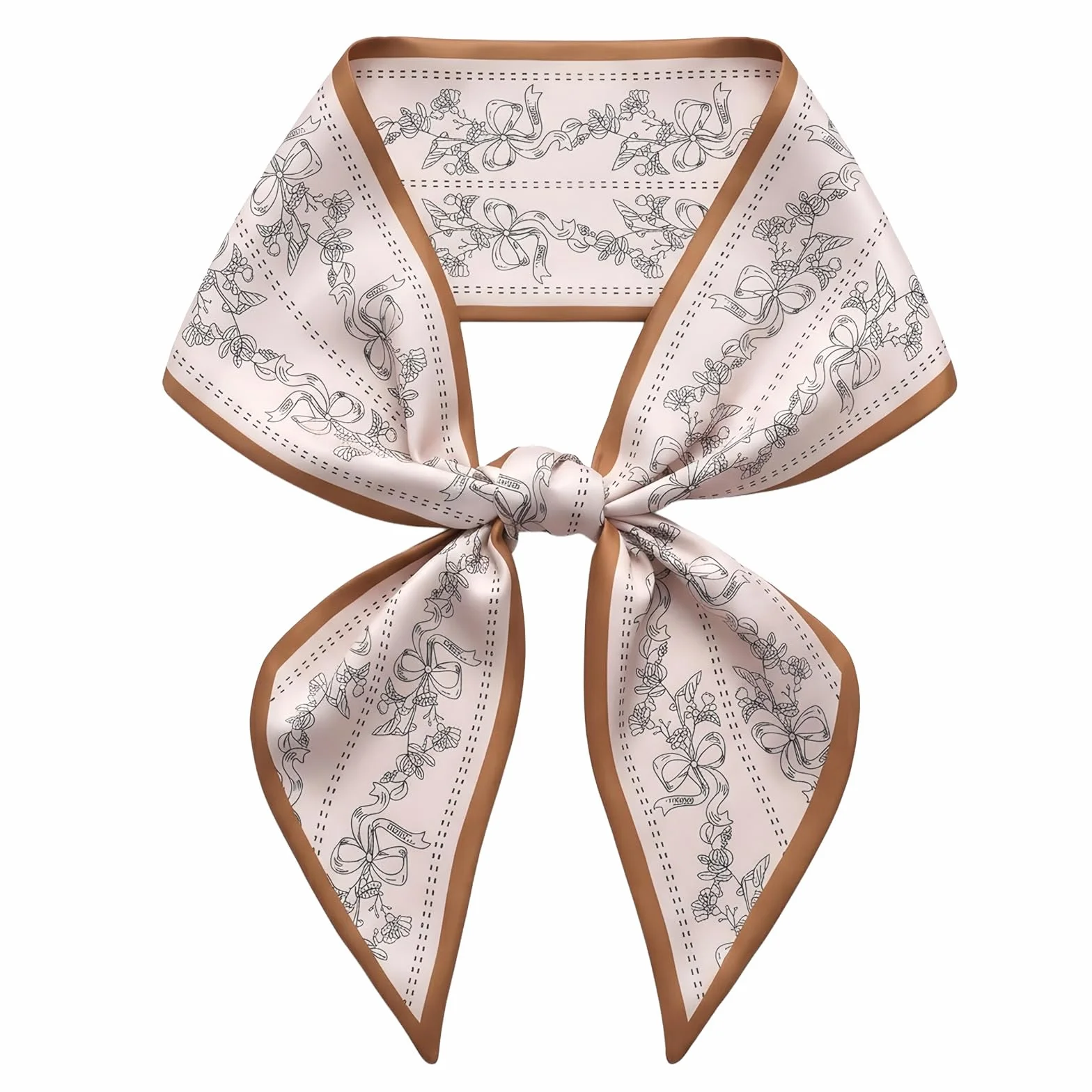 Ymapinc Khaki jedwabna bandana szalik, lekki szalik na szyję dla kobiet, bandana do włosów na torebkę / uchwyt torby