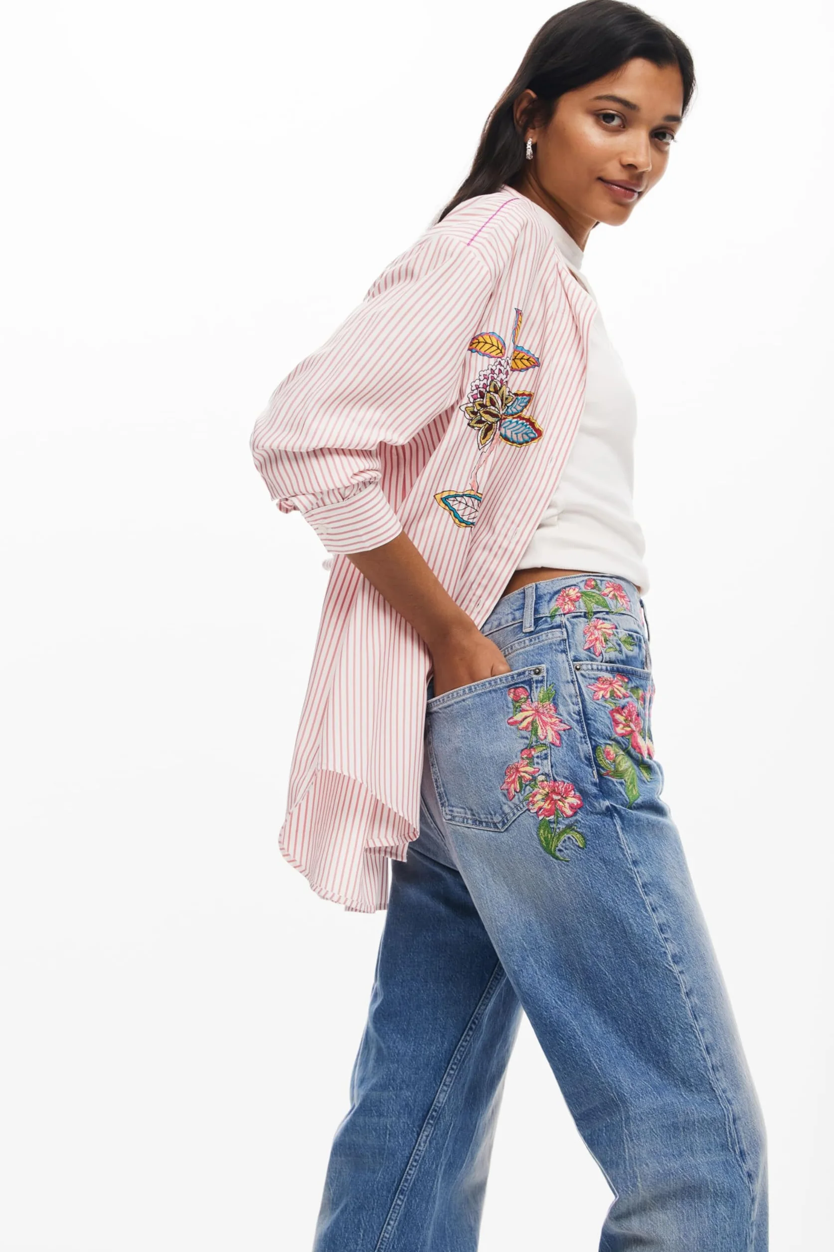 Desigual Damskie Spodnie Jeansowe - Dżins Kobiety