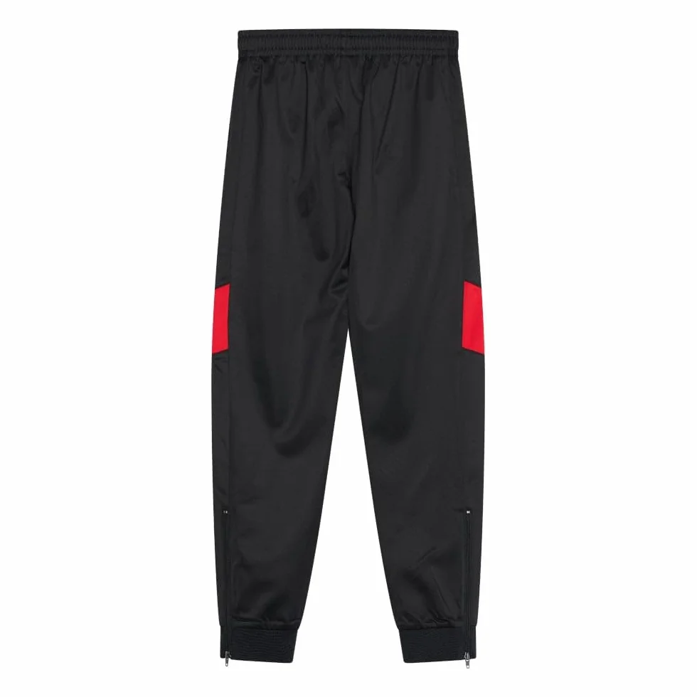 Dres treningowy AC Milan dla dzieci - czarno/czerwony - rozmiar 116 do 164 - dres piłkarski dla chłopców i dziewcząt