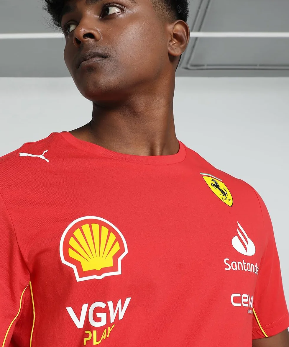 PUMA Koszulka męska Charles Leclerc Scuderia Ferrari 2024 - Czerwona prędkość