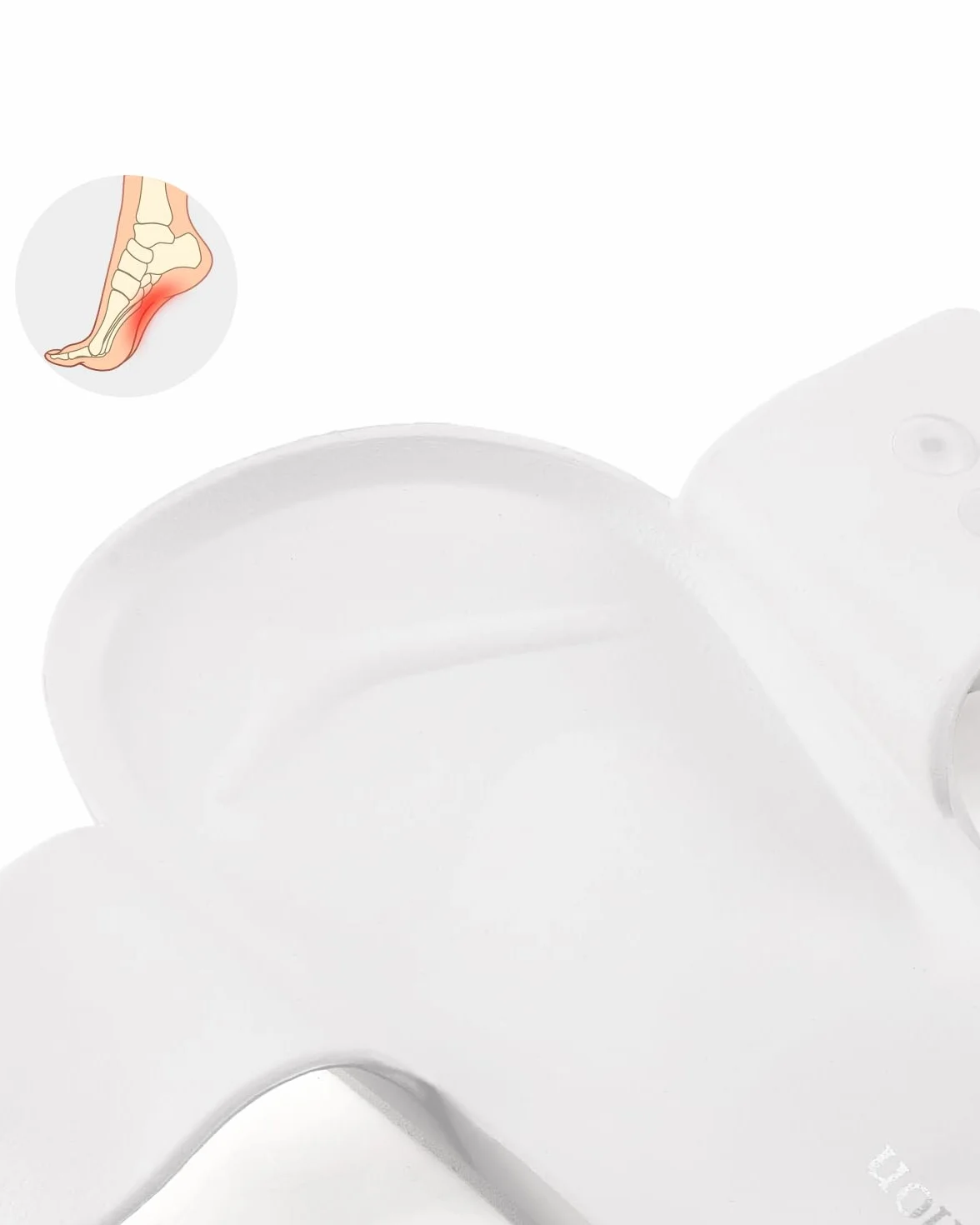 Kobiety Sliders Lekkie regulowane basen Flip Flops Sandały Slides,39EU,Biały