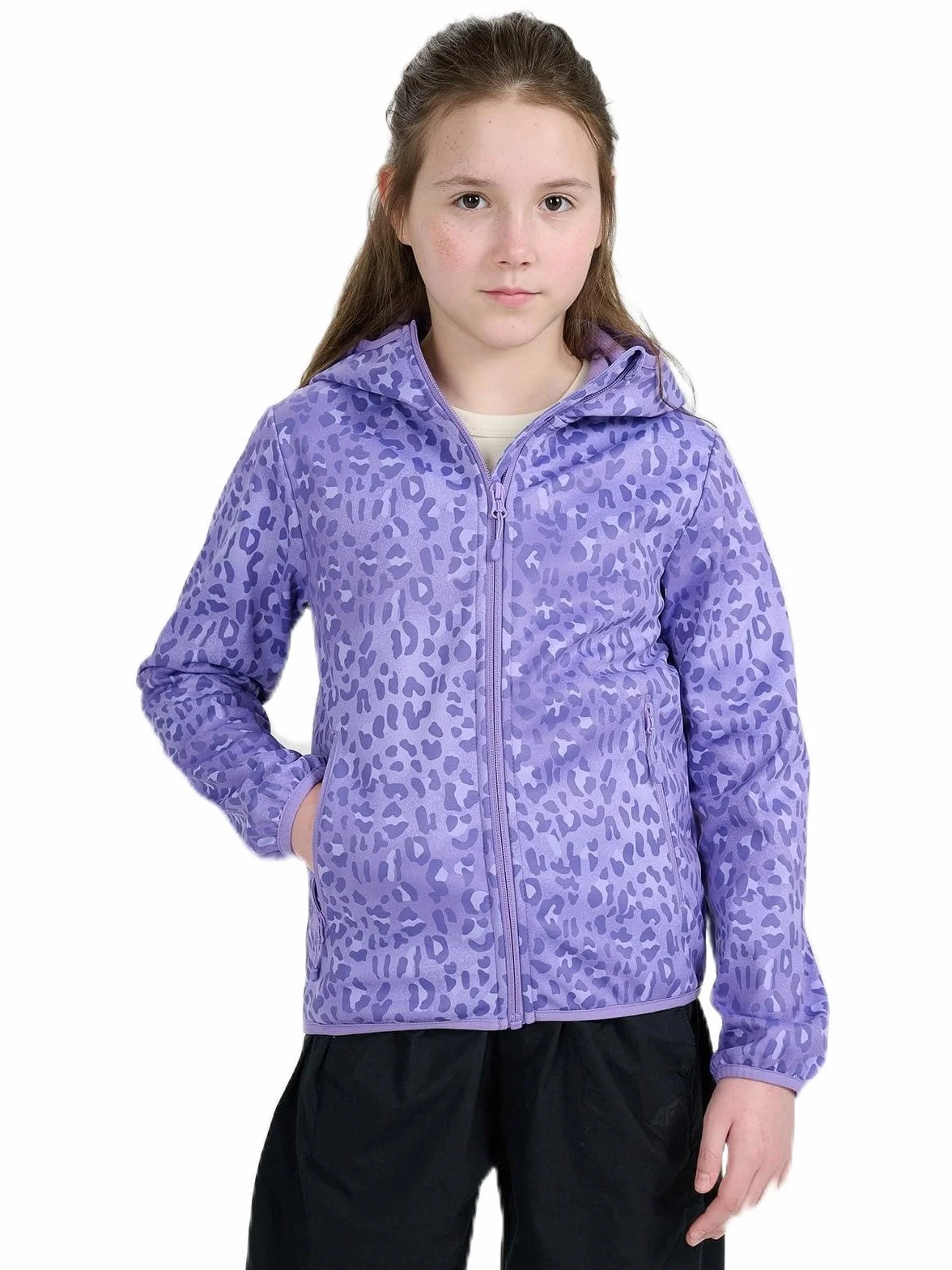 4F Kurtka softshell wiatroodporna membrana 5000 dziewczęca