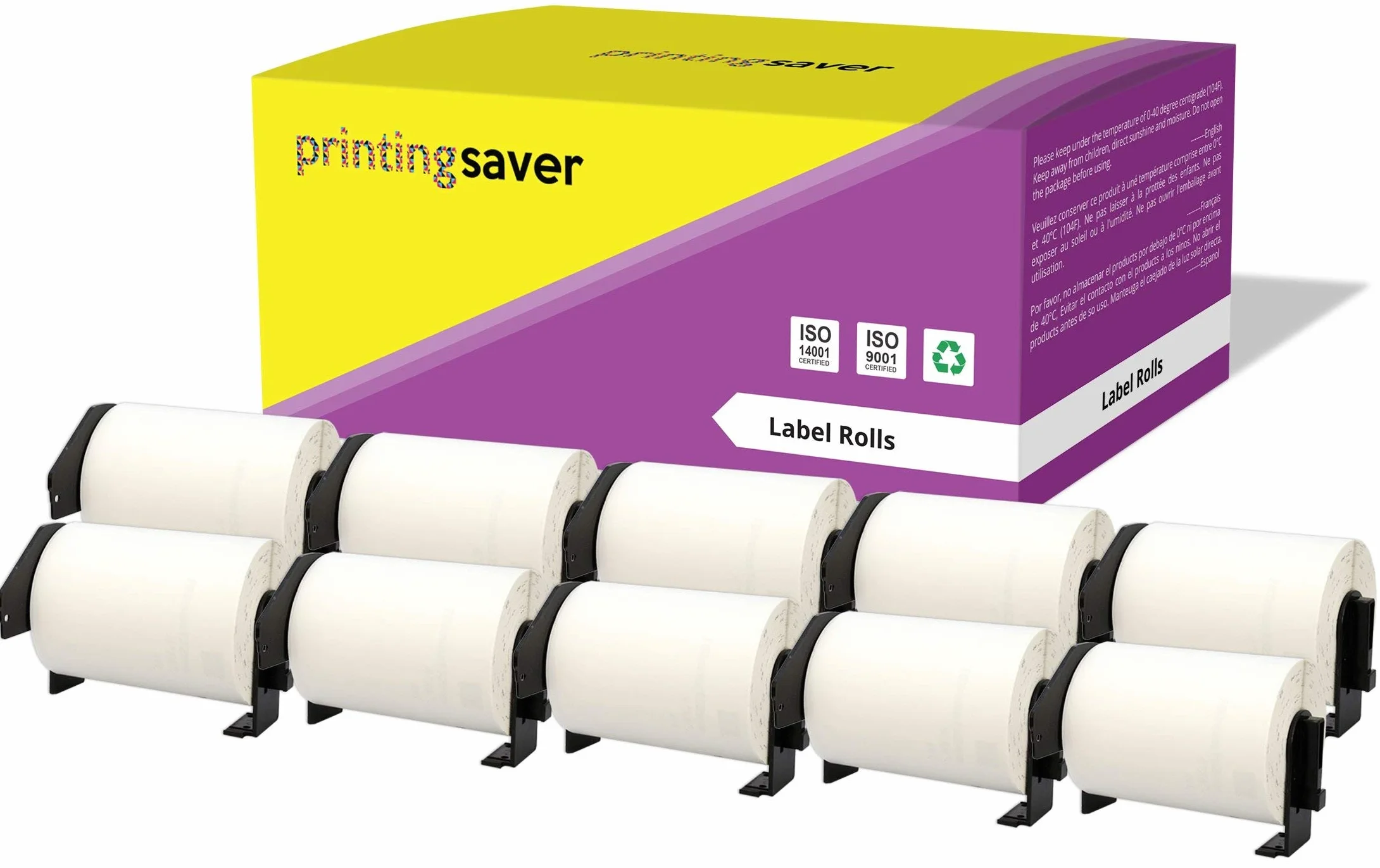 10 x DK-11241 102 x 152 mm kompatybilne rolki etykiet wysyłkowych (200 etykiet na rolkę) do P-Touch QL-1050, QL-1050N, QL-1060N, QL-1100, QL-110NWB drukarki etykiet