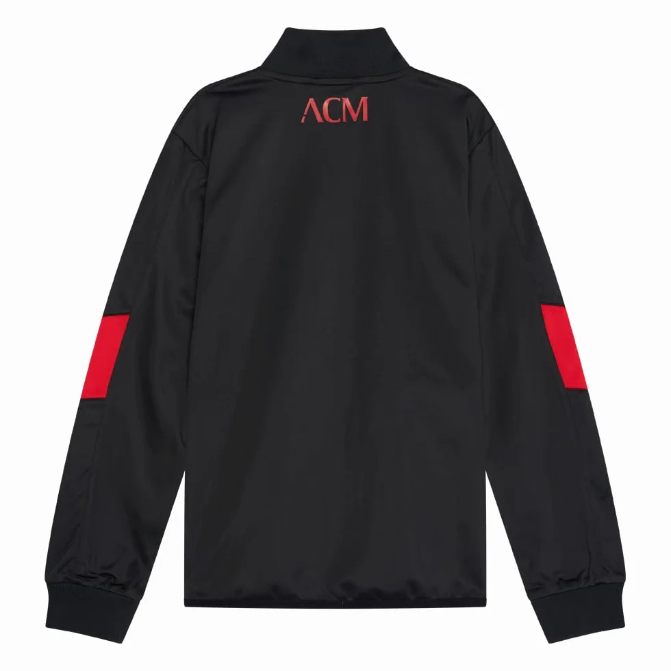 Dres treningowy AC Milan dla dzieci - czarno/czerwony - rozmiar 116 do 164 - dres piłkarski dla chłopców i dziewcząt