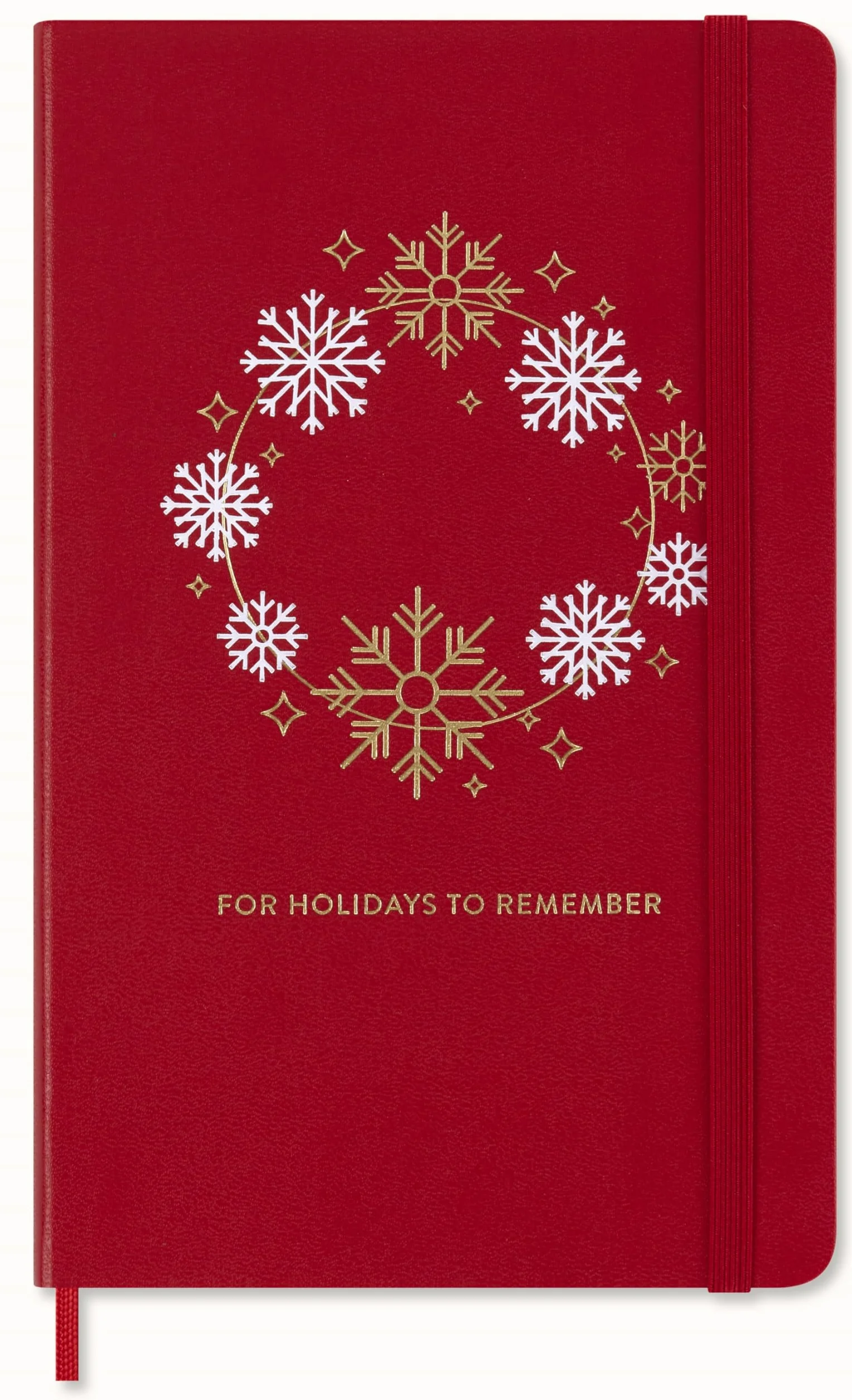 Moleskine Holiday Notizbuch, L/A5, Liniert, fester Einband, Scharlachrot