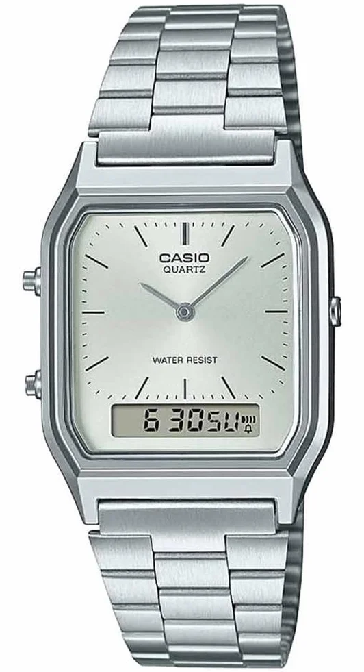 Casio Vintage Watch AQ-230A-7AMQYES Damski zegarek ze stali nierdzewnej