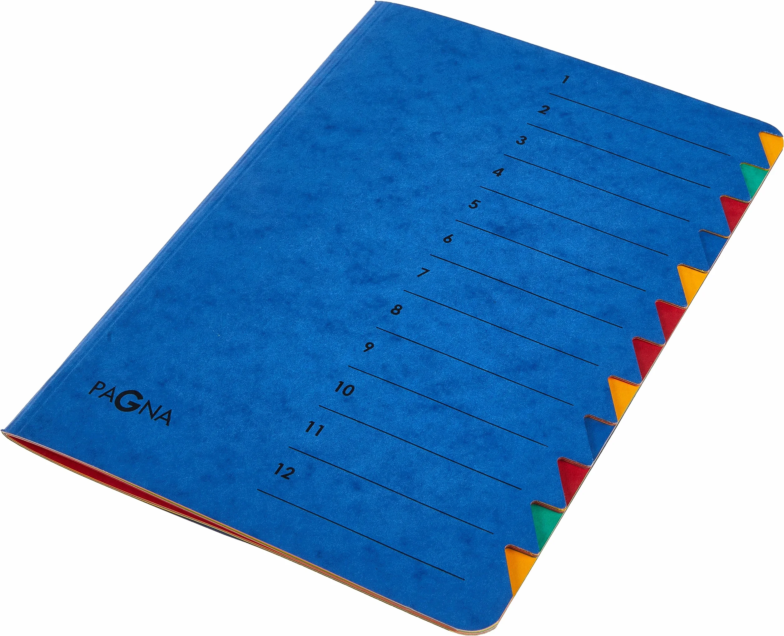 Pagna Teczka Easy (teczka kolekcjonerska, 12 przegródek, 1-12) niebieska, 1 sztuka