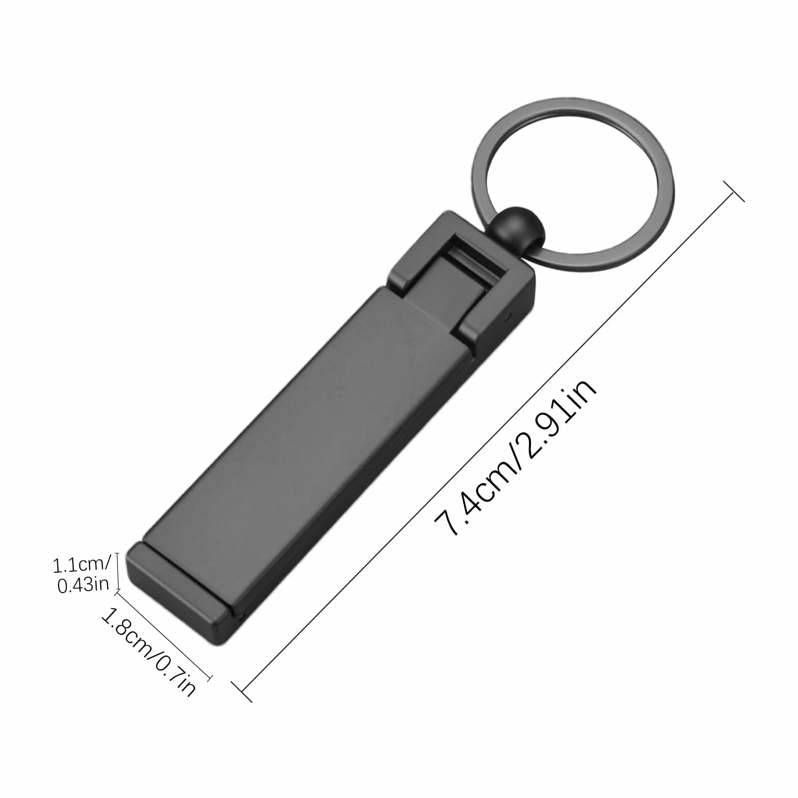 Purse Table Hook - 2.91 Inches Folding Desk Holder for Secure Bag Placement, Space-Saving Function with Smartphone Stand, Keychain Hook for Office & Home Use, Silver Alloy, Portable Carry Accessory